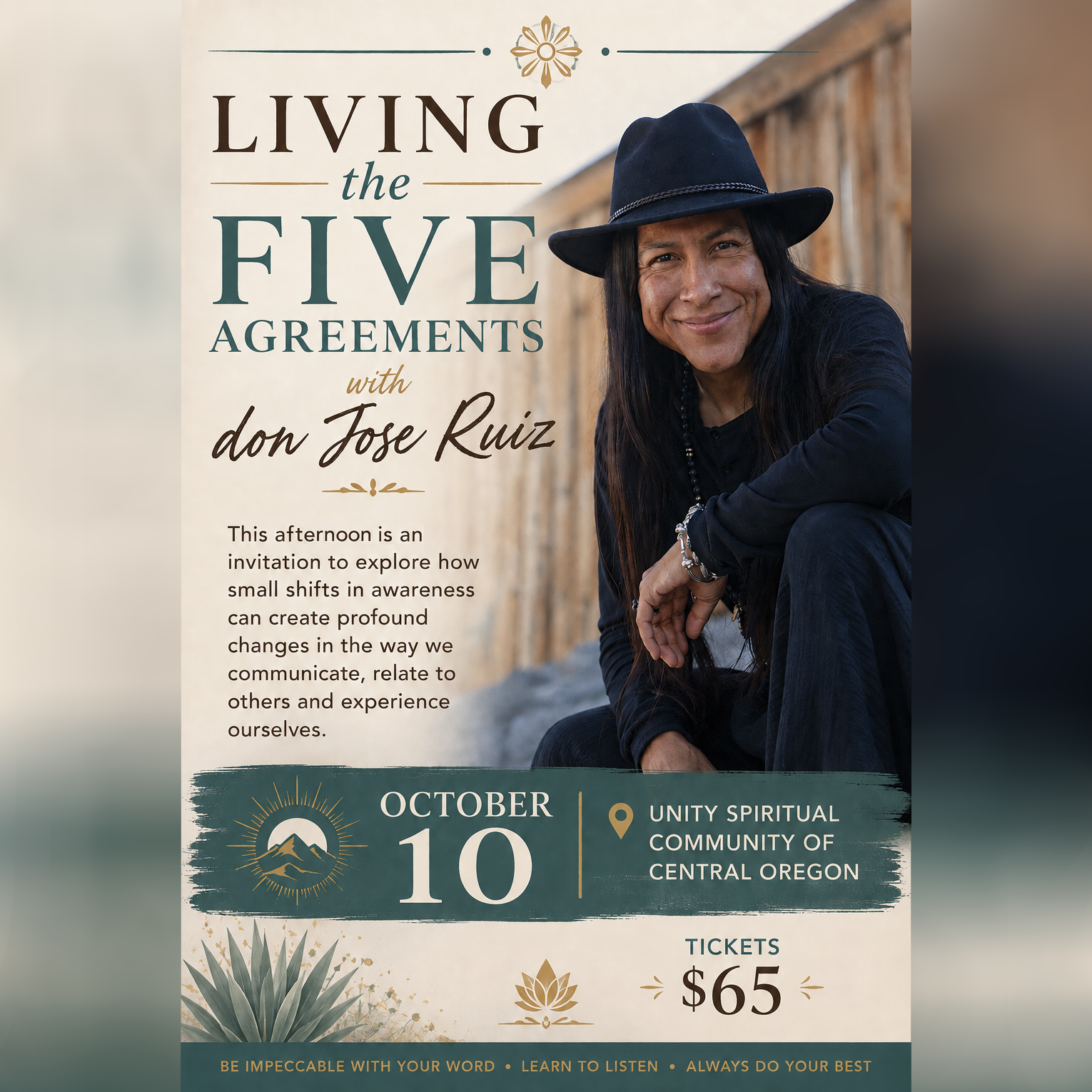 Tickets for Living the Five Agreements with don Jose Ruiz