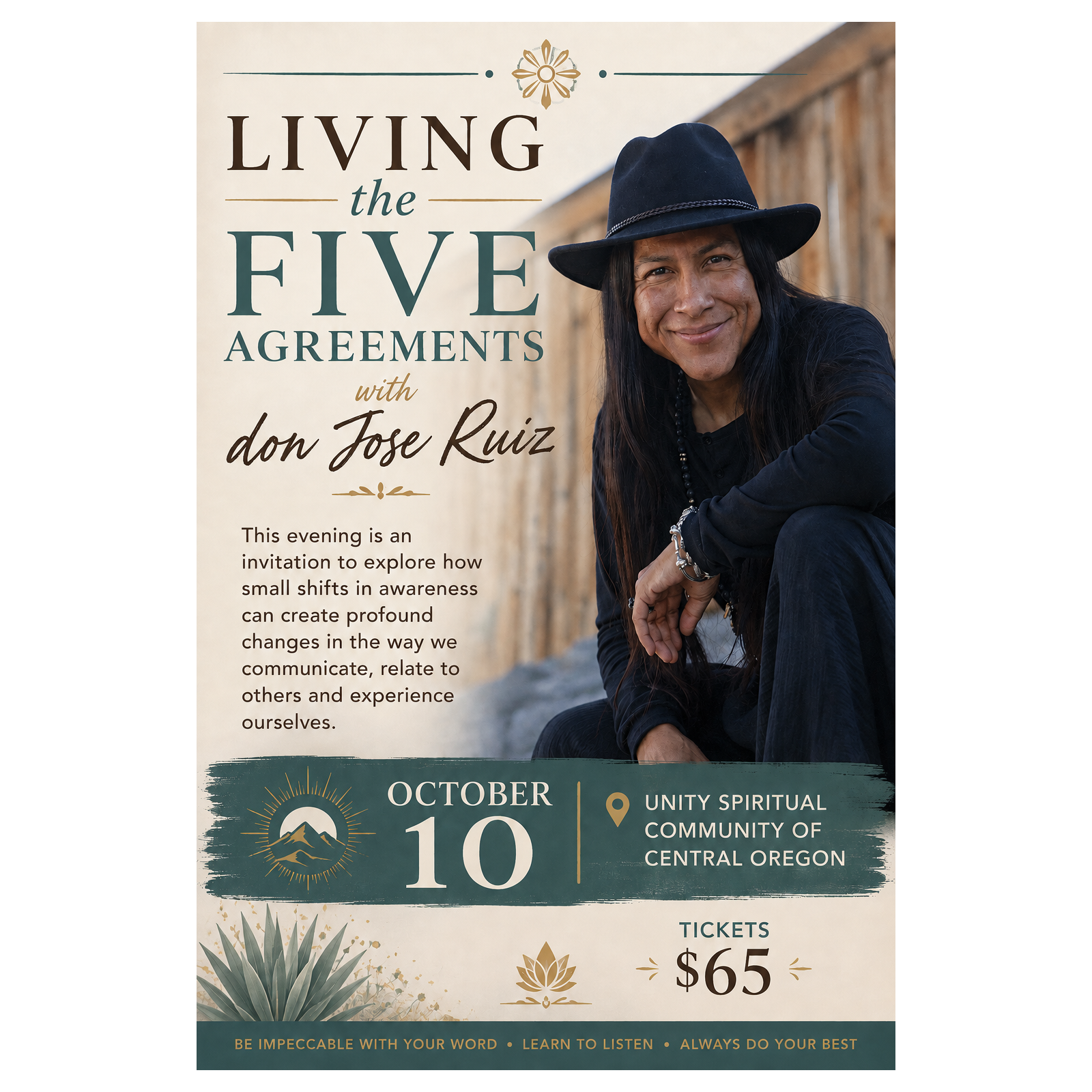 Tickets for Living the Five Agreements with don Jose Ruiz