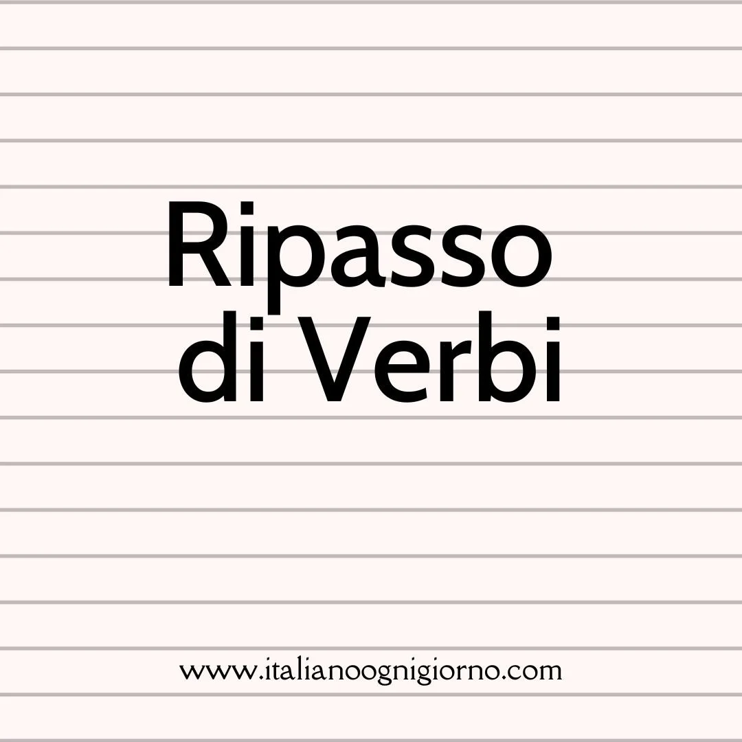 I0 Italian Verb lessons
