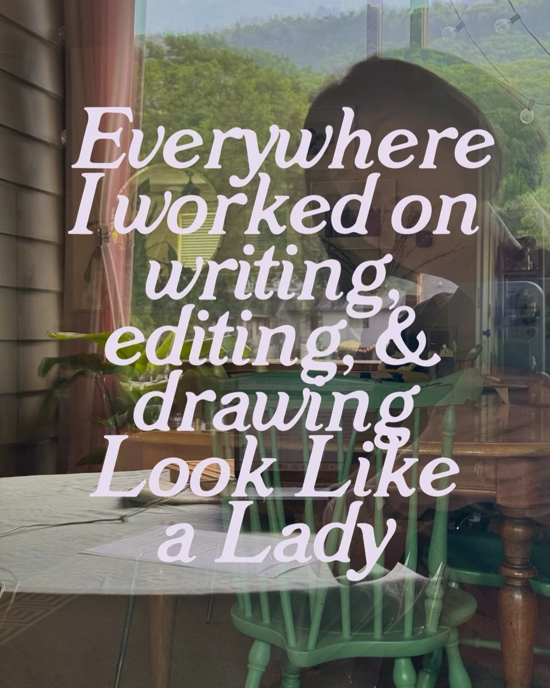 Where does your making happen?

Shoutout to @handubs apartment, where I found out my book proposal had been accepted, and to my parents&rsquo; backyard and condenser unit, where I finished my first draft.

#looklikealadybook