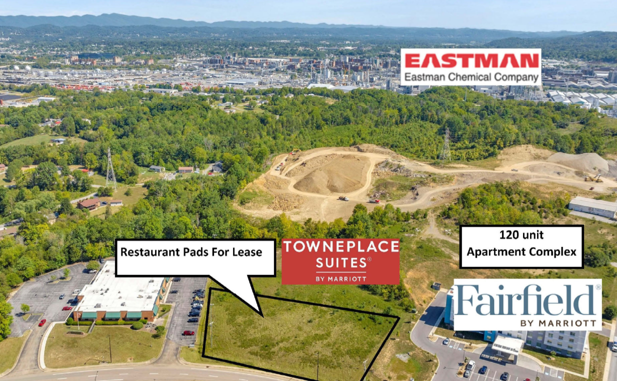 Restaurant pads for leaase, Near eastman chemical company, restaurante pads for lease on S wilcox, Restaurant pads for lease in kingsport, tn, land for lease in kingsport tn,
