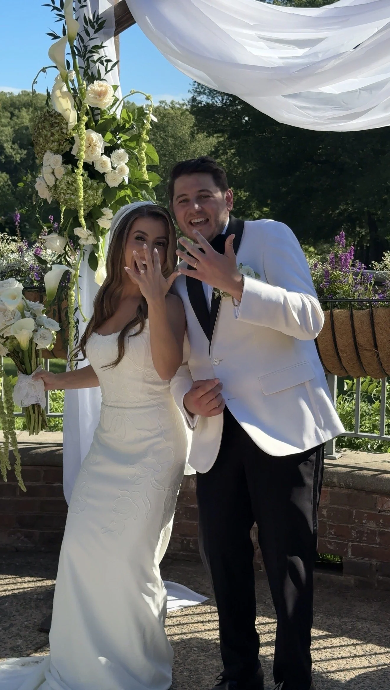 My husband Tré and I on our wedding day, captured by @stephaniejaee