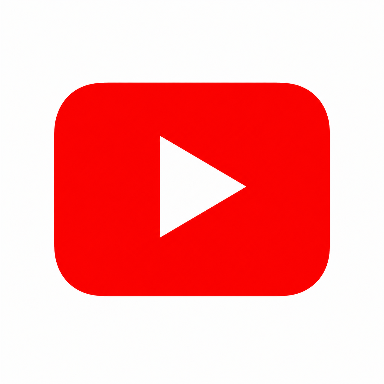 Red YouTube play button icon with a white triangle in the center.