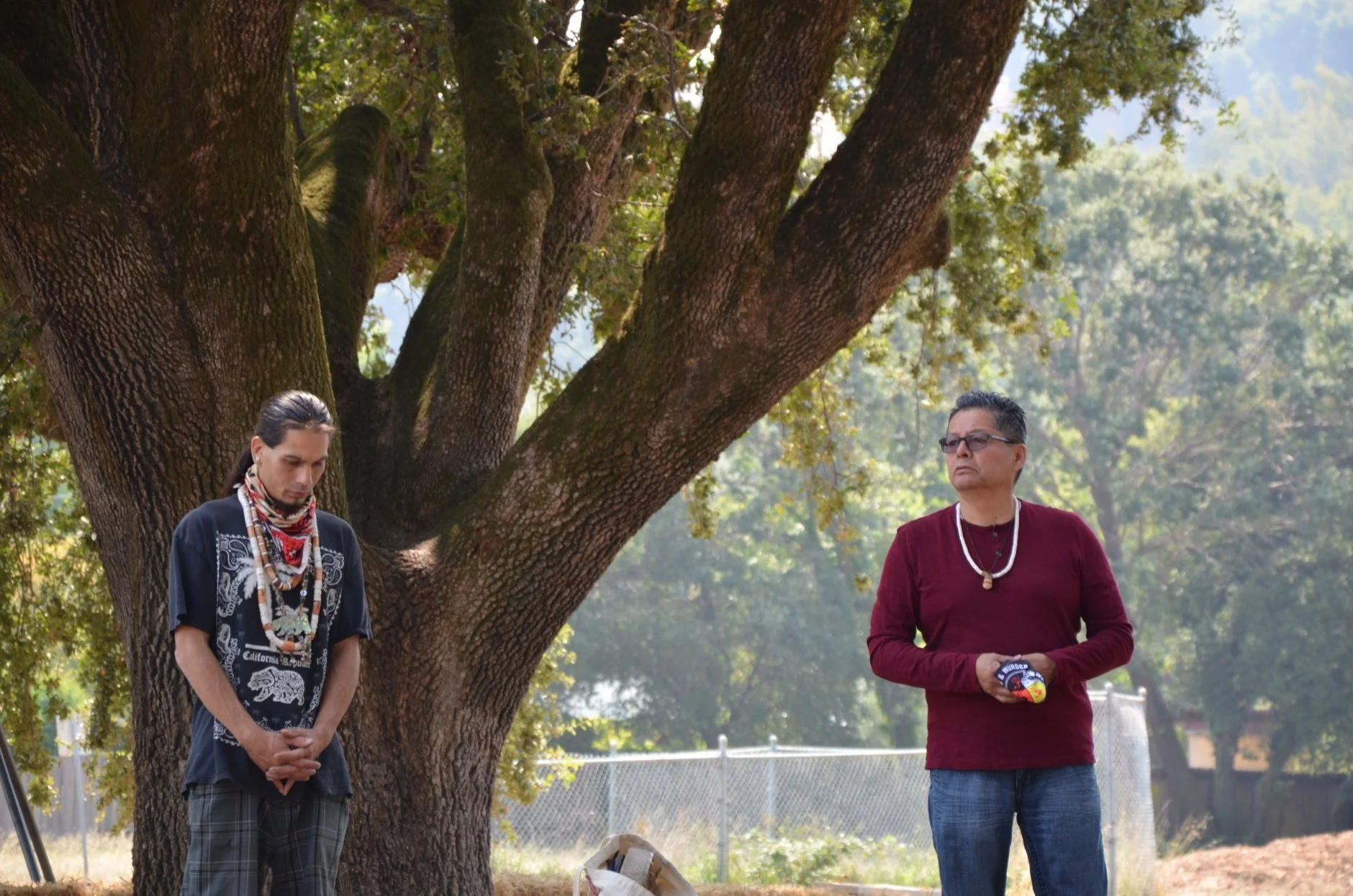 A Visit From Coast Miwok, in the Shade of Grandmother Oak