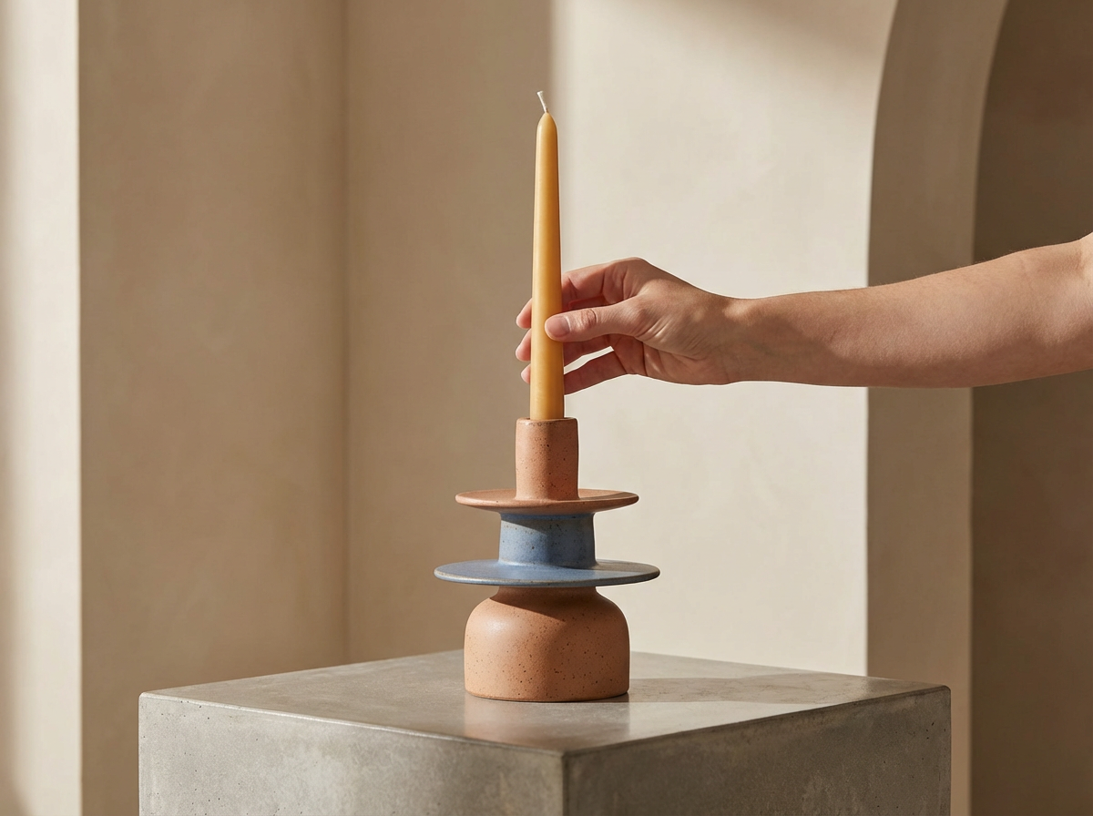 Ceramic Candlestick