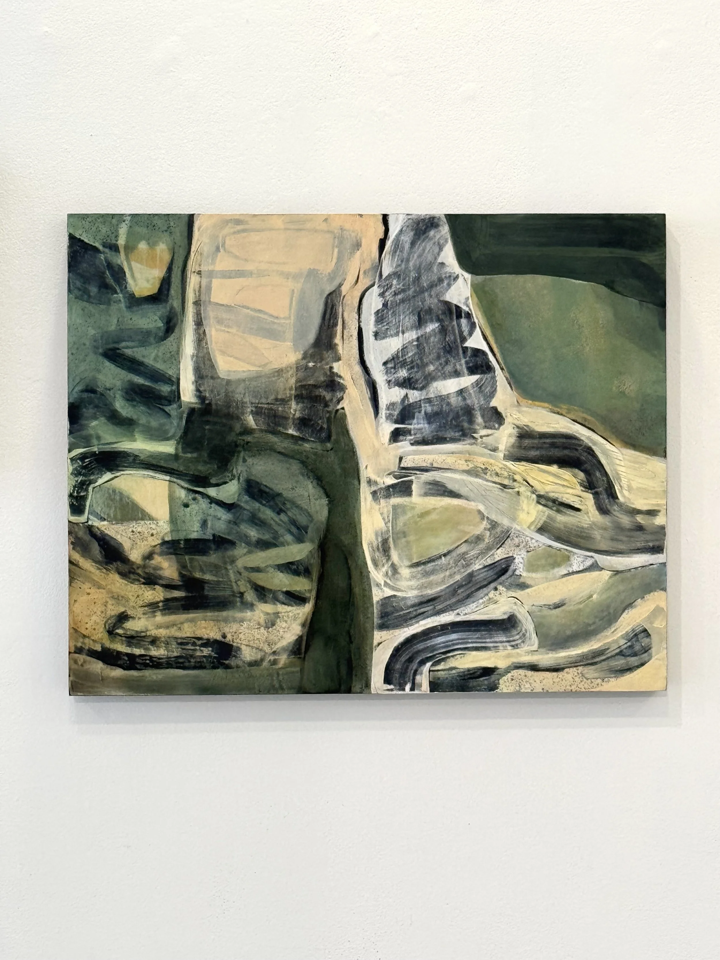 Flow - Painting on wood panel