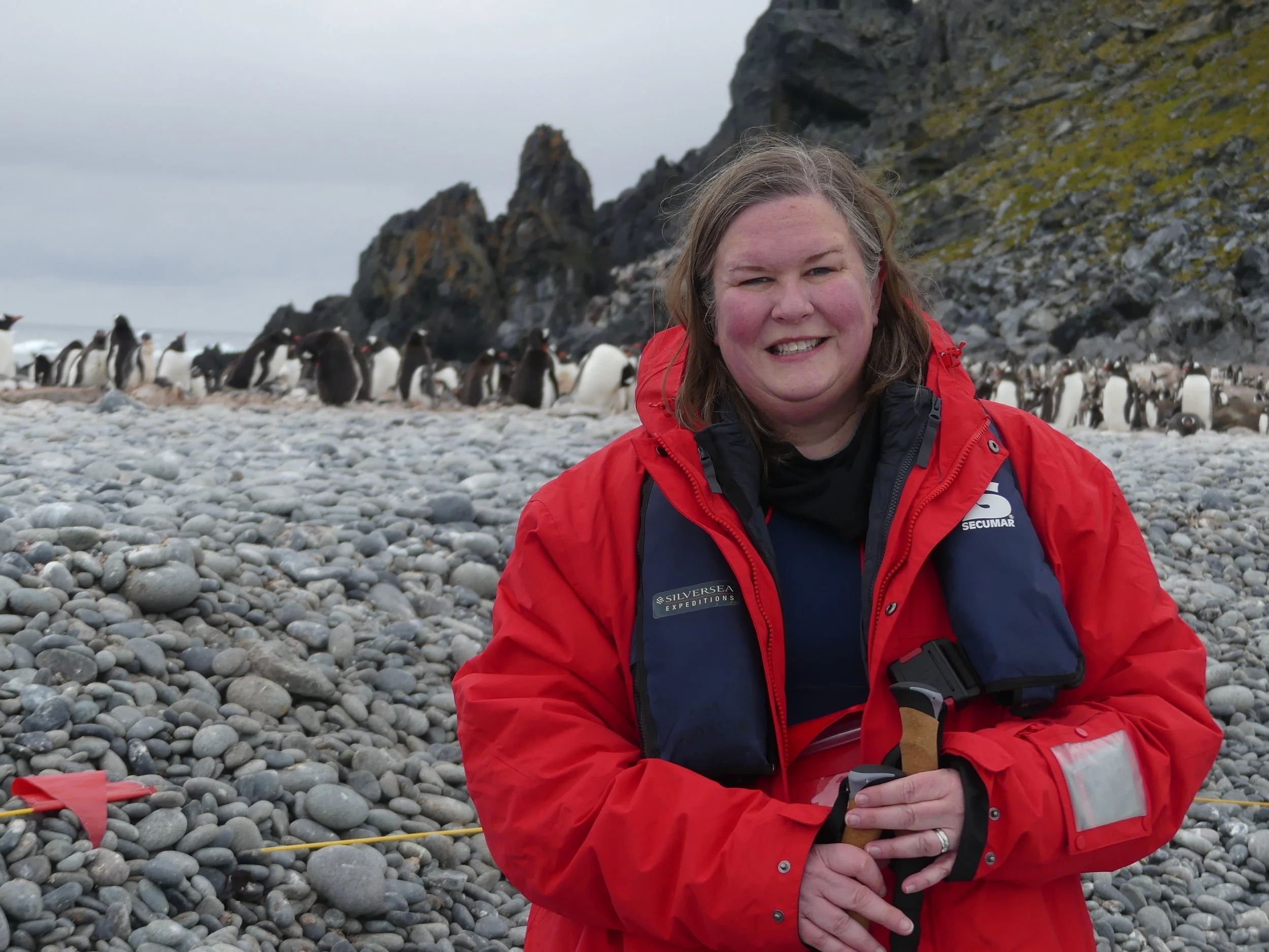 All smiles with all the penguins