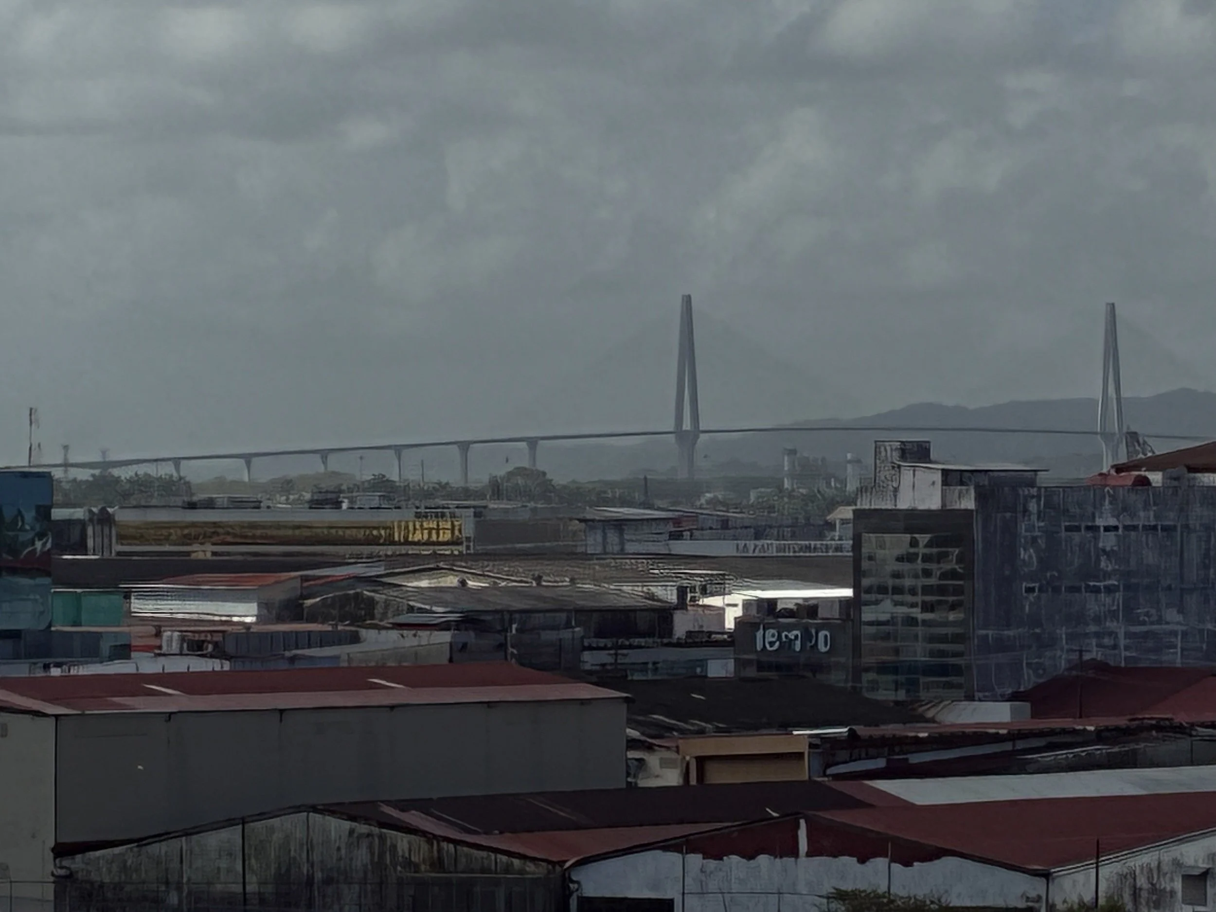 The Atlantic Bridge over the Panama Canal at Colón.