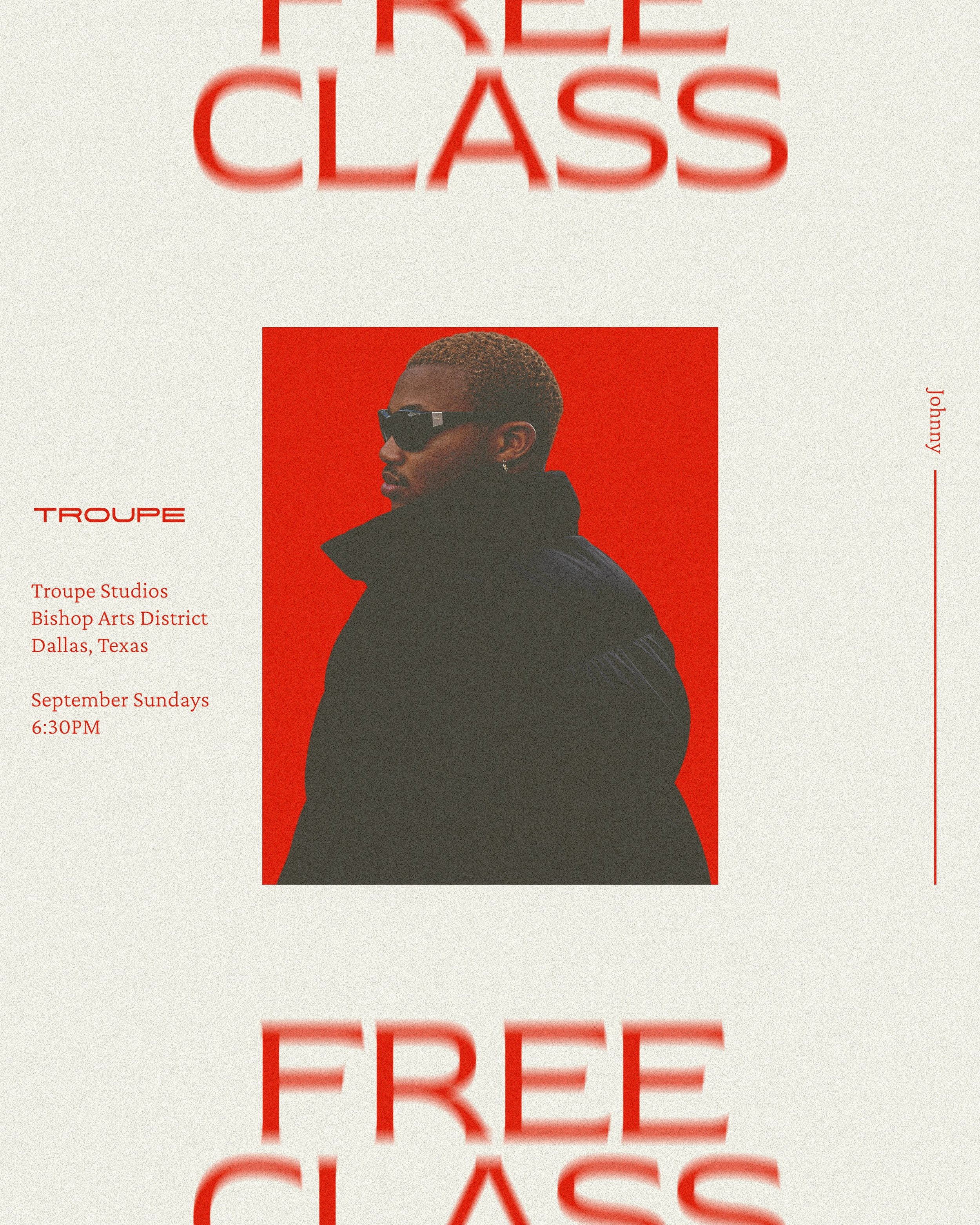 We are adding a few Free Community Classes to the schedule for September. 

Starting with @johnnyy_leon Intermediate Choreo Class Sundays at 6:30pm. 🙌🏾🫶🏾 He starts tomorrow and you can sign up on the site or in the app!!