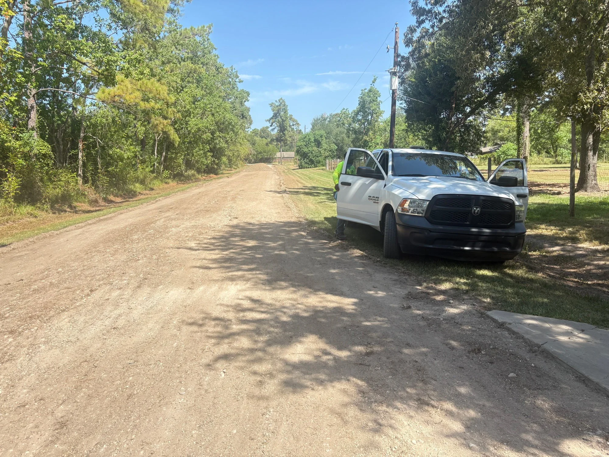 Building Ministry - Road paving project (before)