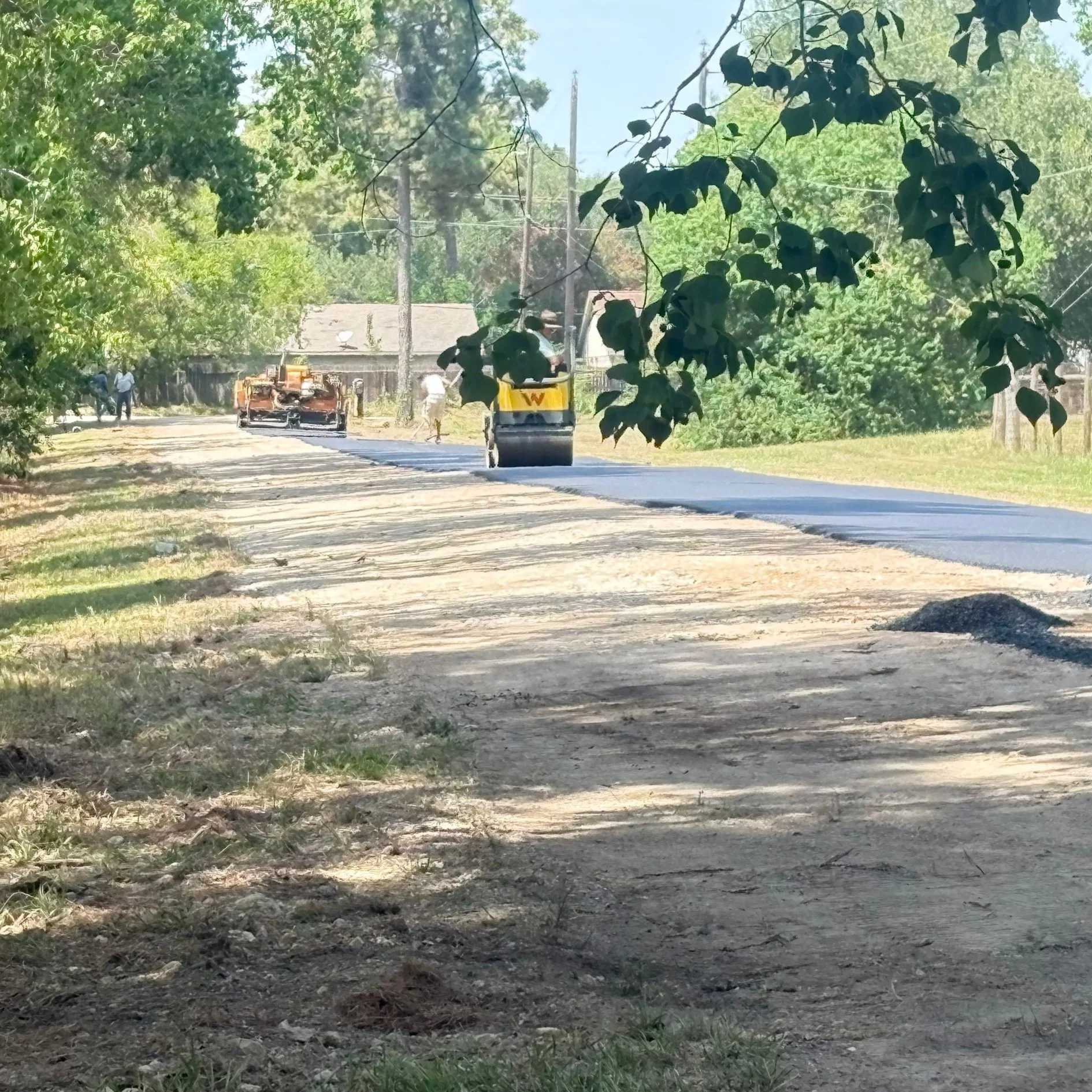 Building Ministry - Road paving project (in action/after)