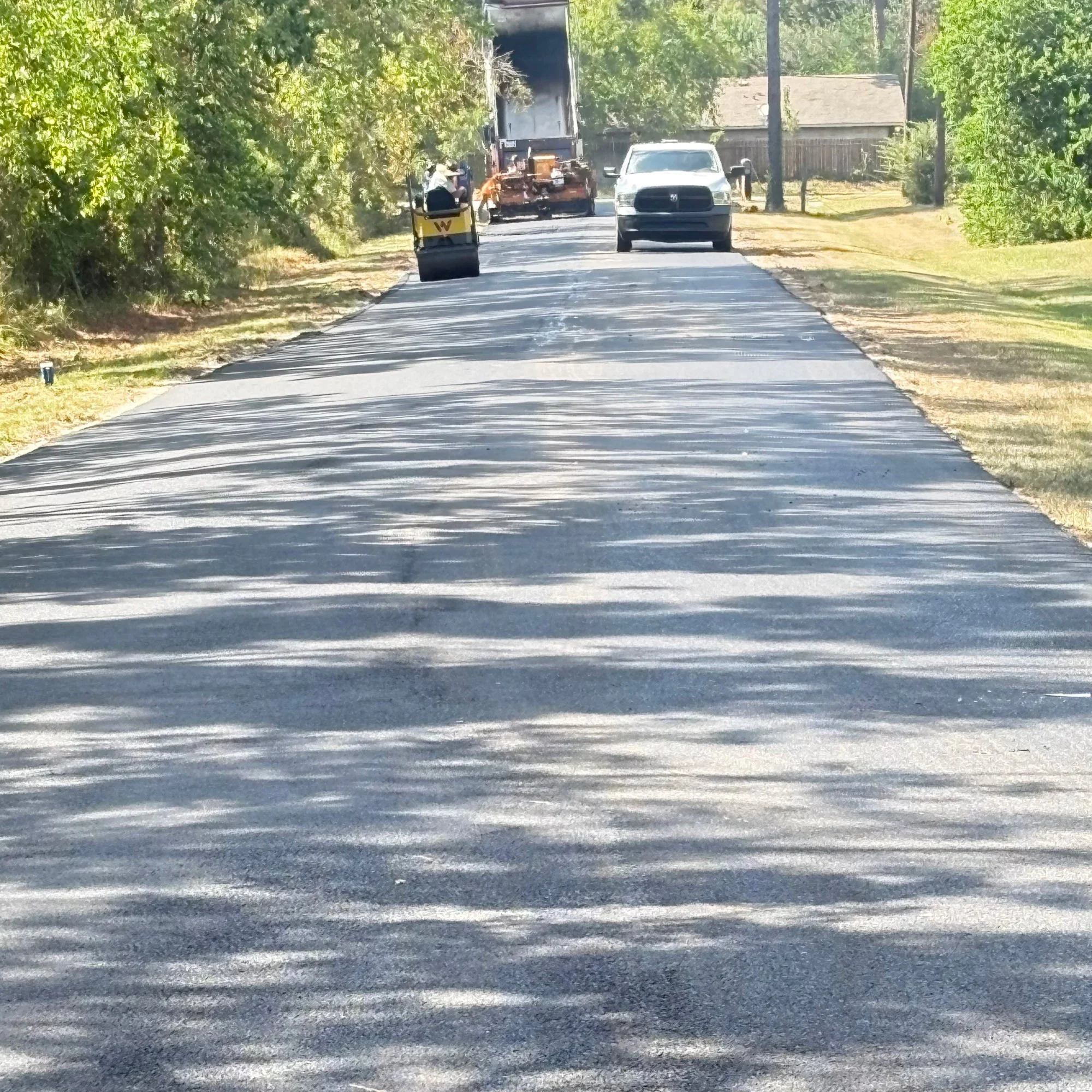 Building Ministry - Road paving project (in action/after)