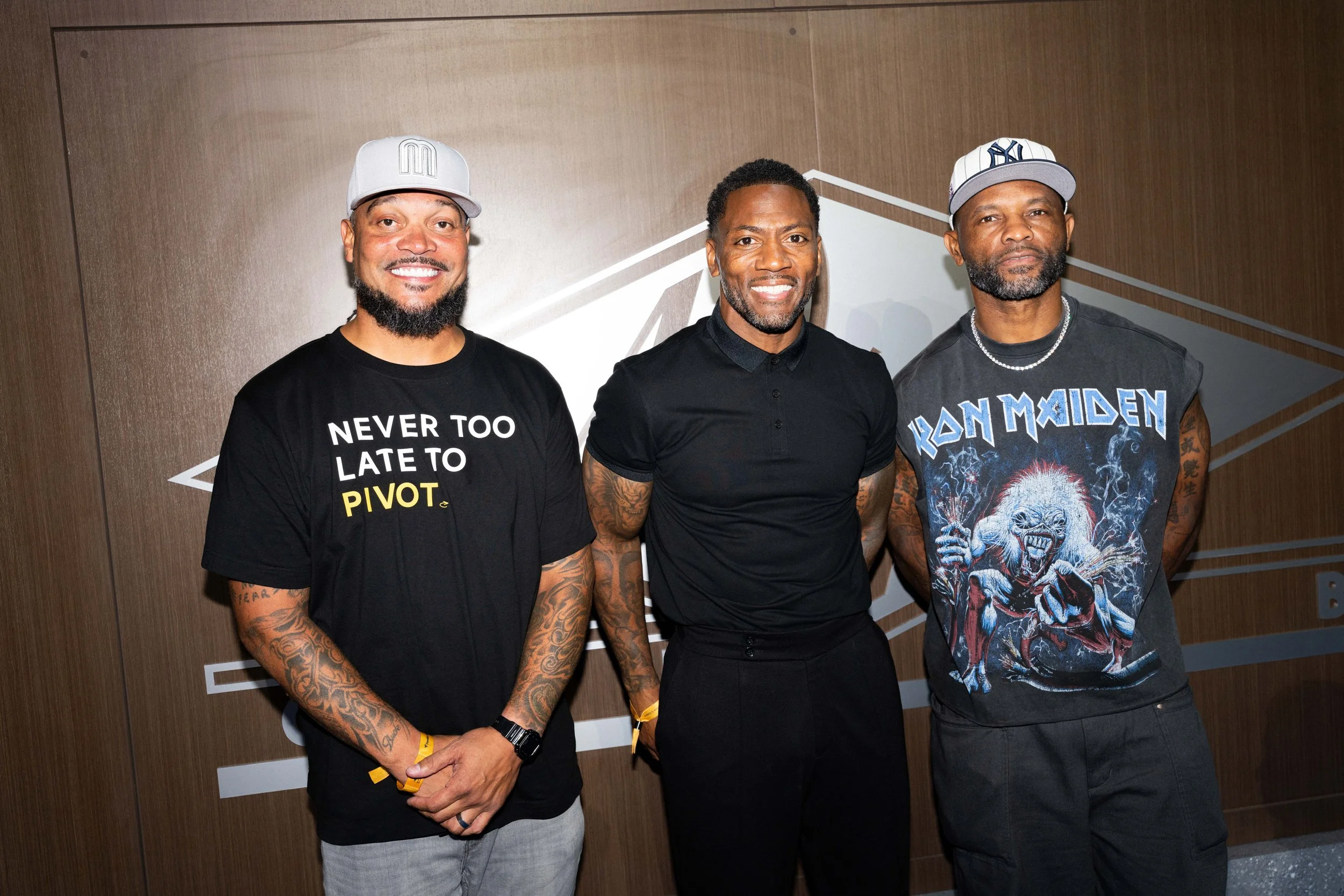 Channing Crowder, Ryan Clark, and Fred Taylor at The 40/40 Club at Fanatics Fest 2026 