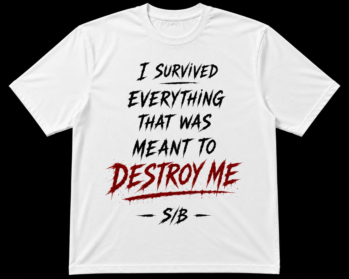 Destroy Me Tee/White