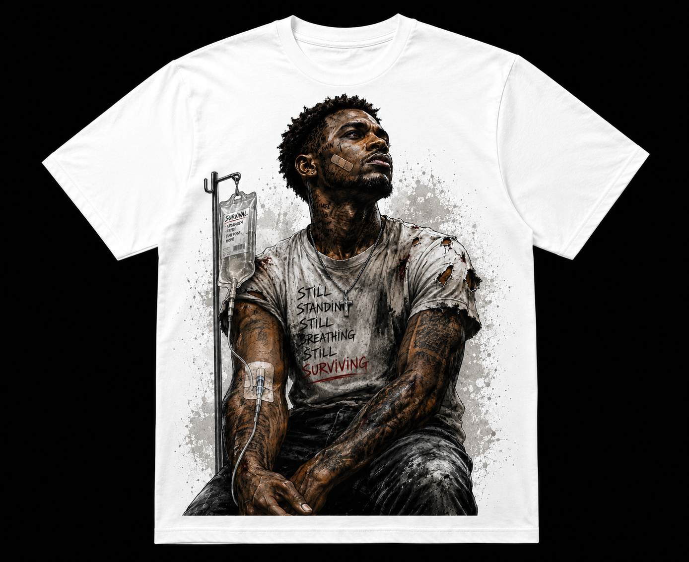 Still Surviving Shirt/ White