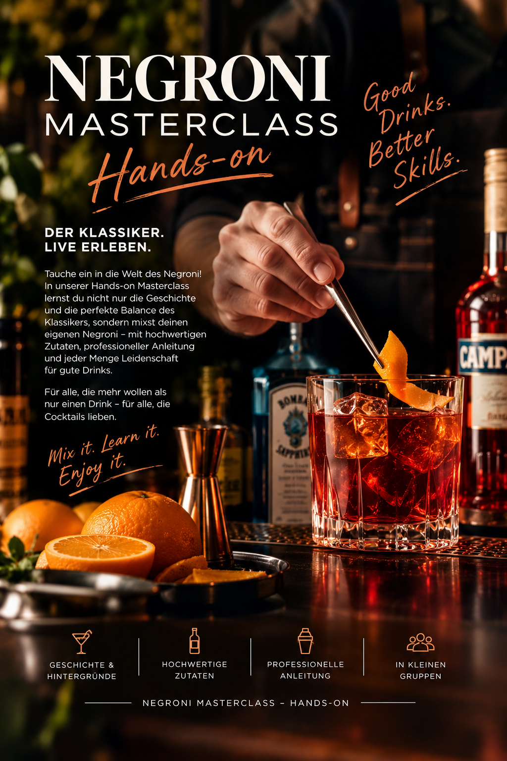 NEGRONI MASTERCLASS – HANDS-ON