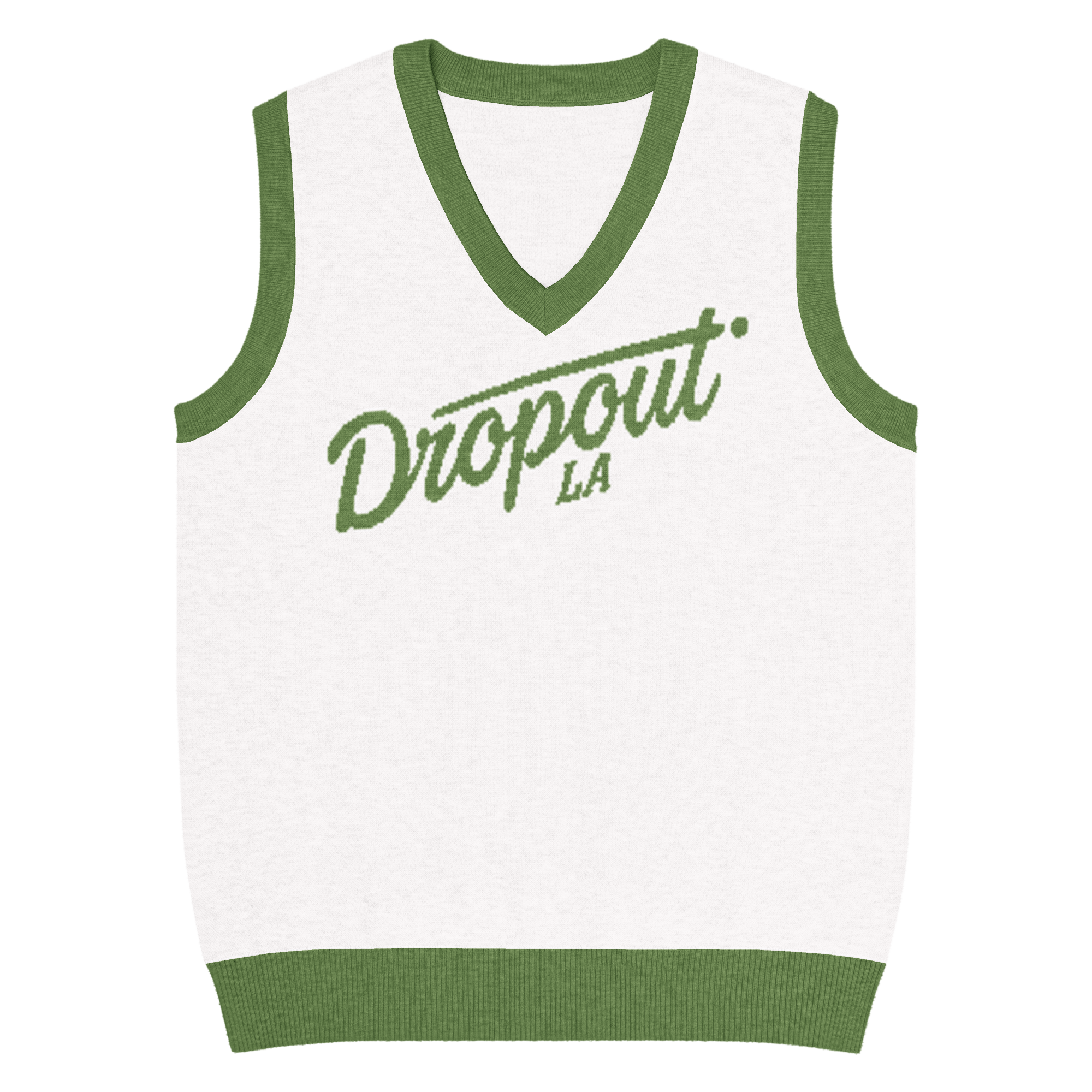 Dropout Retro Knit V-neck Vest