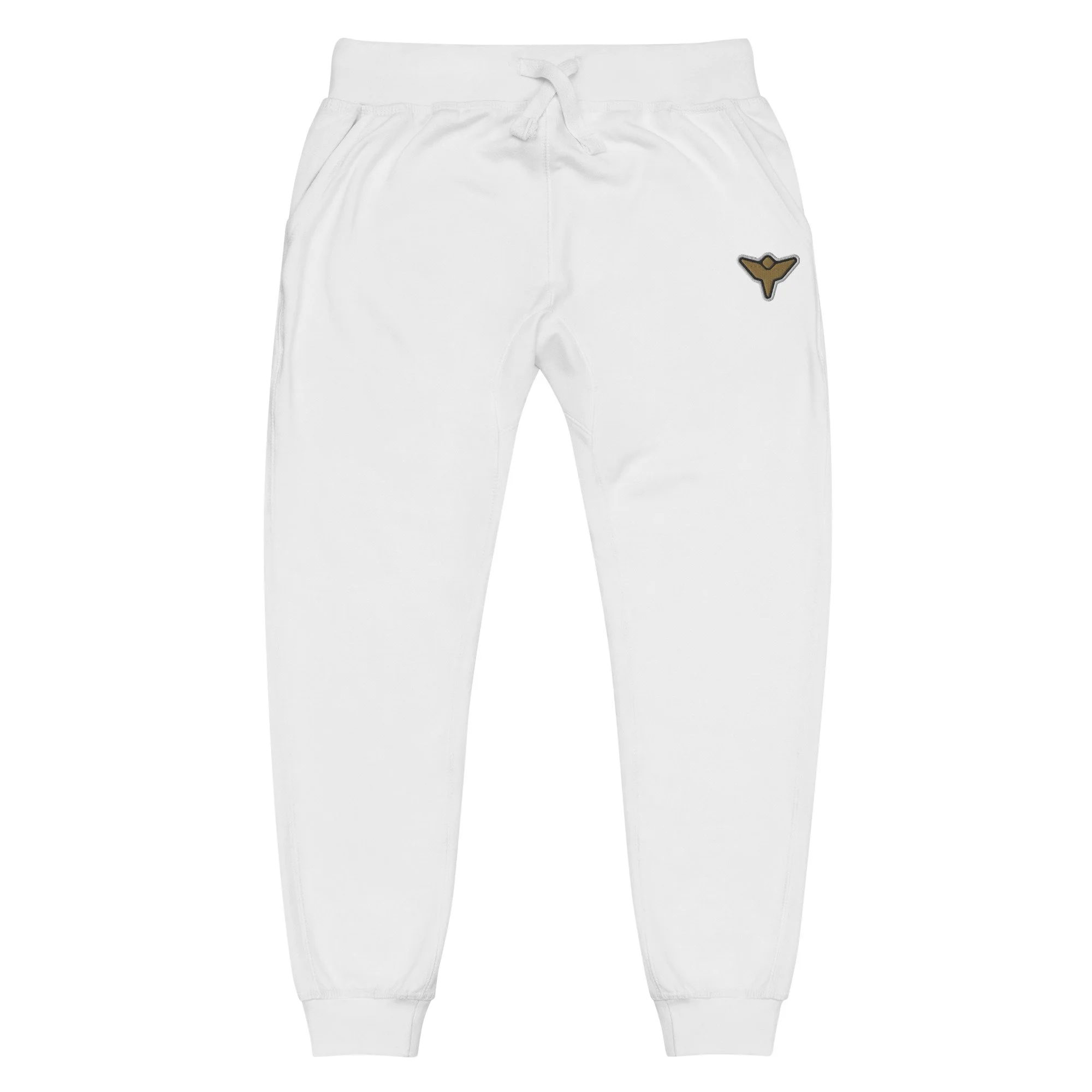 Dropout Icon White Fleece Sweatpants