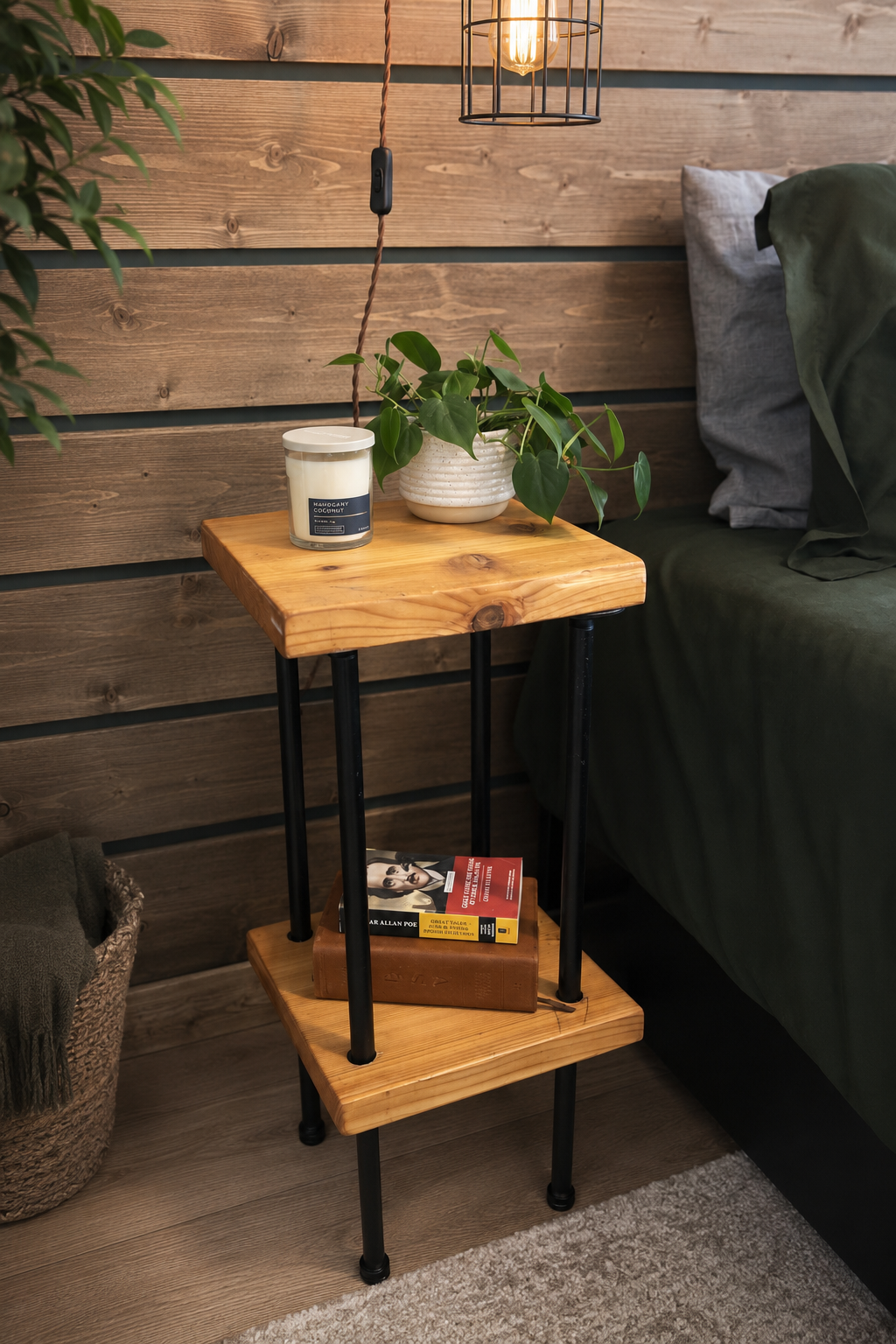 Rustic Pipe Nightstand