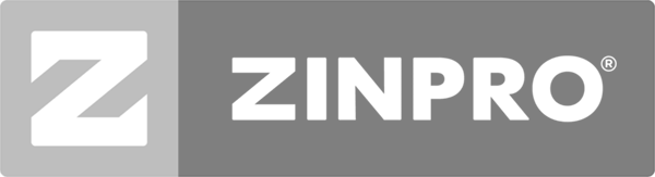 ZINPRO logo with a large letter Z inside a gray square and the brand name ZINPRO in white text on a black background