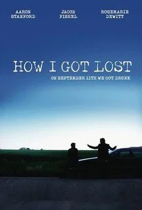 Book cover titled 'How I Got Lost' with authors Aaron Stanley, Jacob Viegel, and Rosemarie Dewitt, featuring a silhouette of two people sitting outdoors under a starry sky.