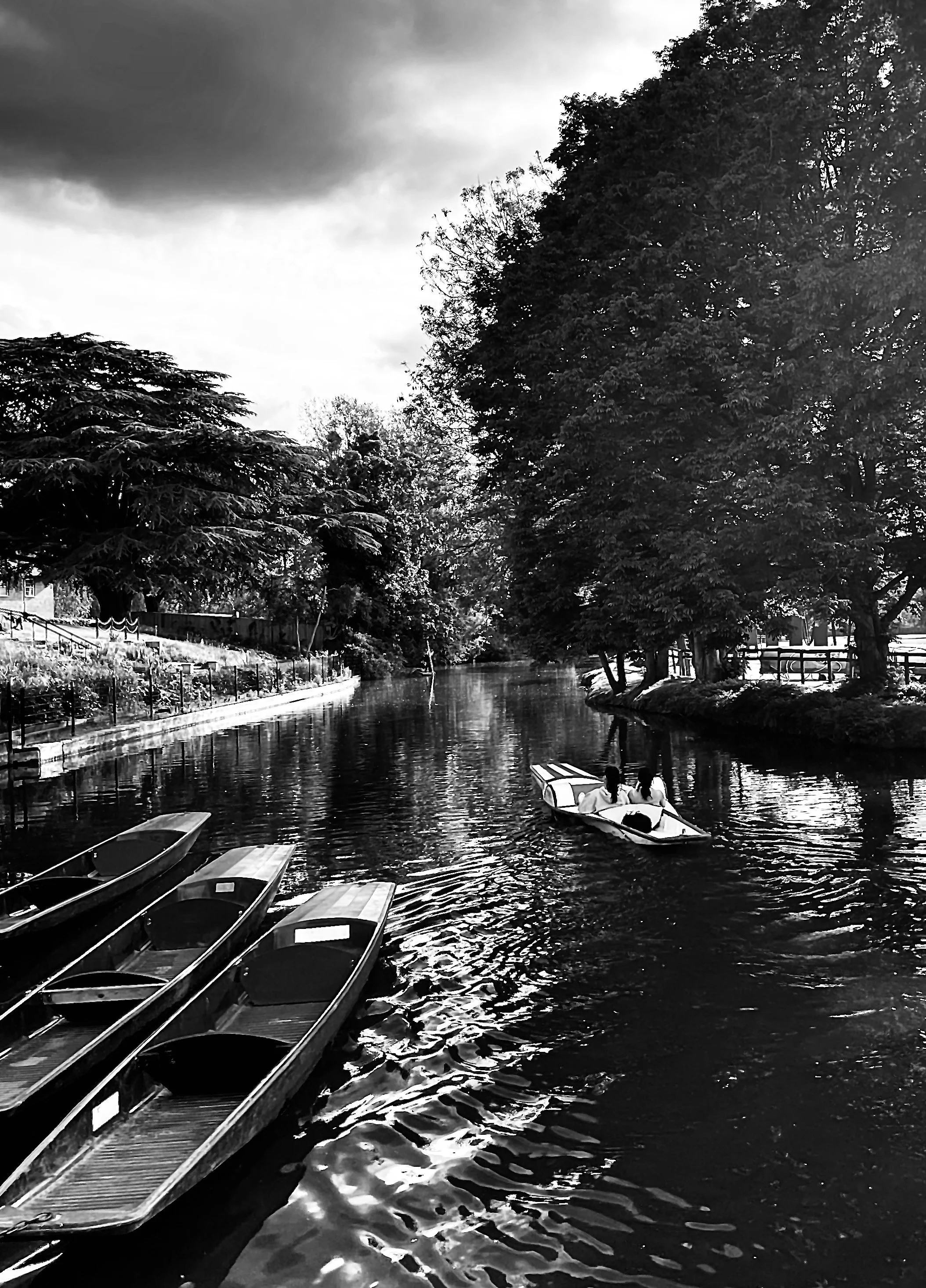 punts on the River Cherwell Oxford photography print for sale