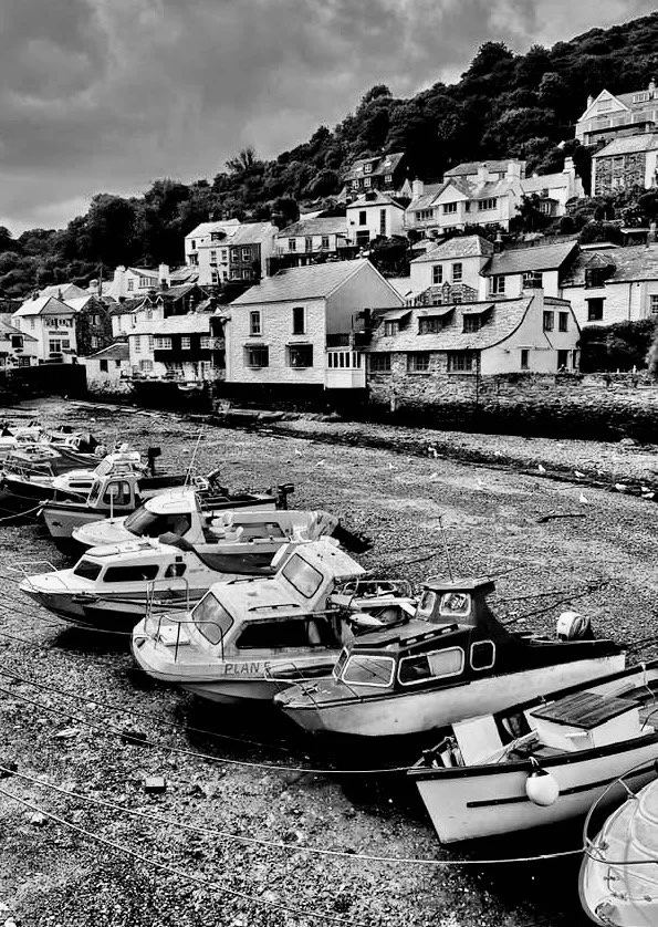 boats in harbour coastal photography print for sale