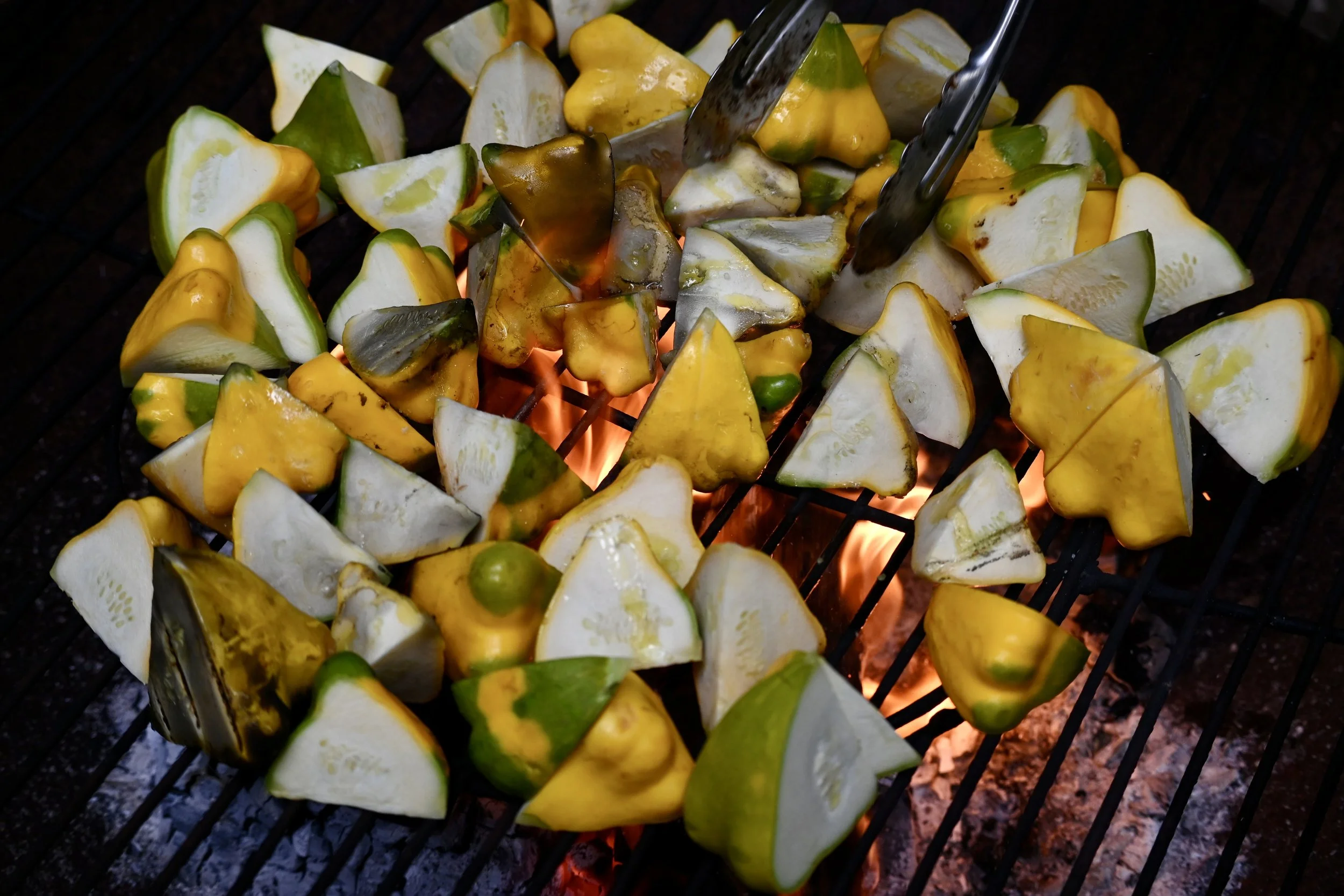 food cooked over fire Chilterns woodland feast