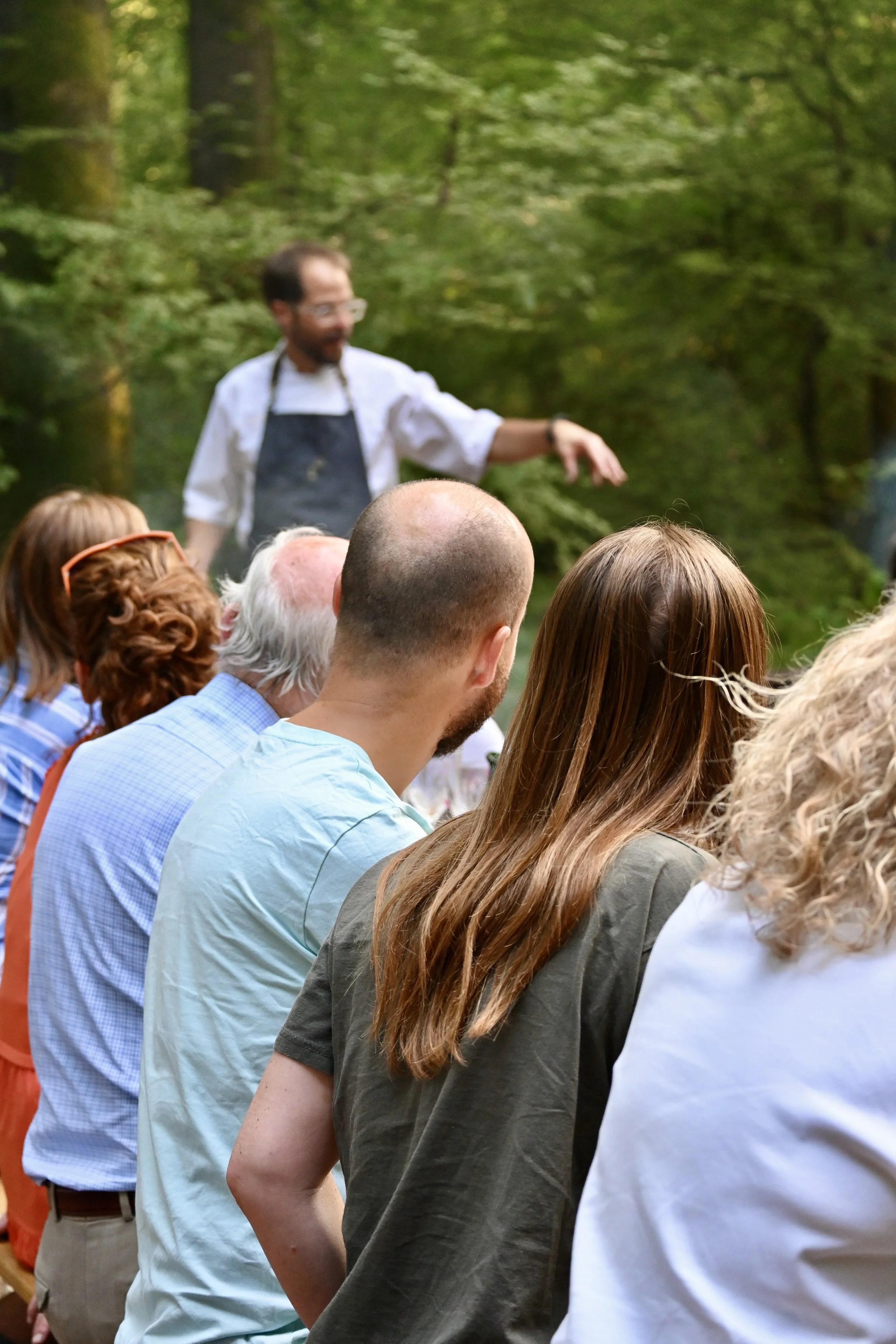 outdoor woodland dining event Chilterns Oxford