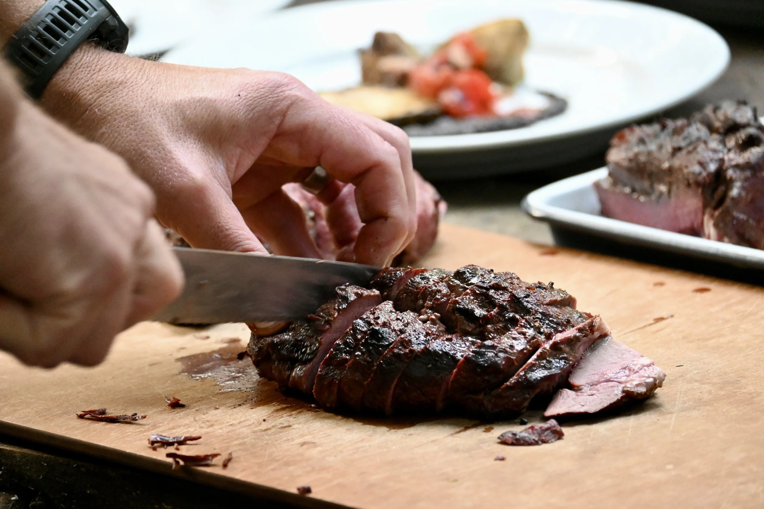 food cooked over fire Chilterns woodland feast