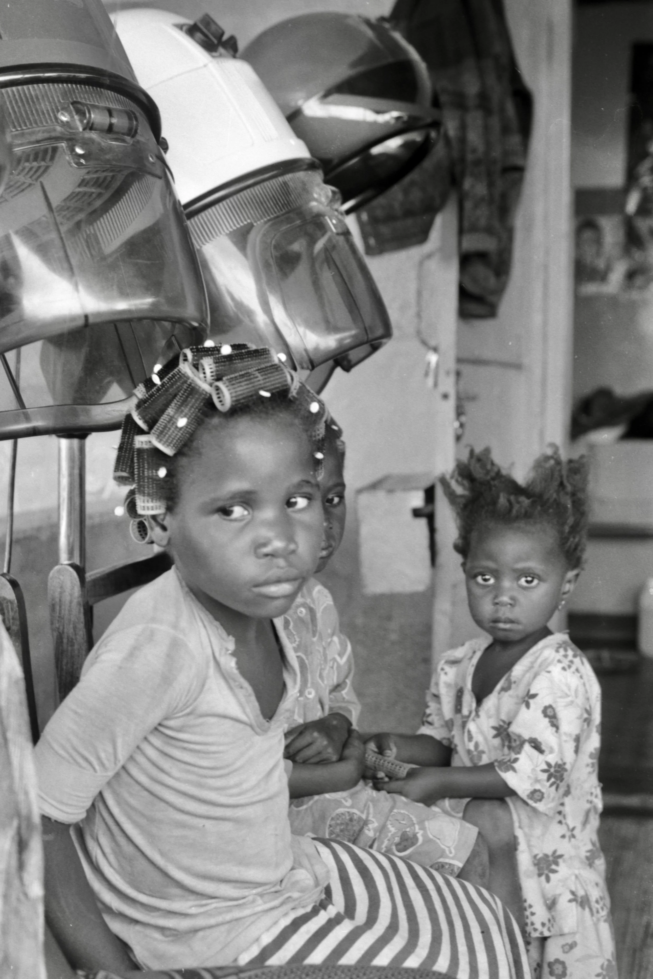 girl under hairdryer Zambia