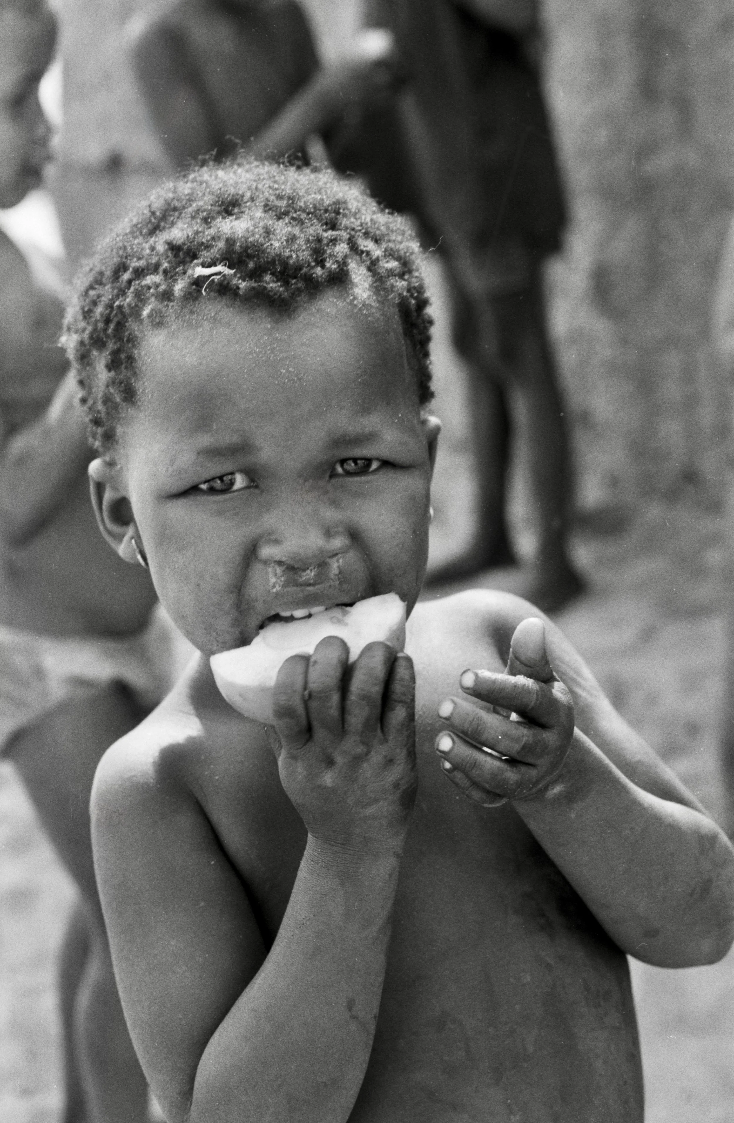 boy eating fruit Zambia