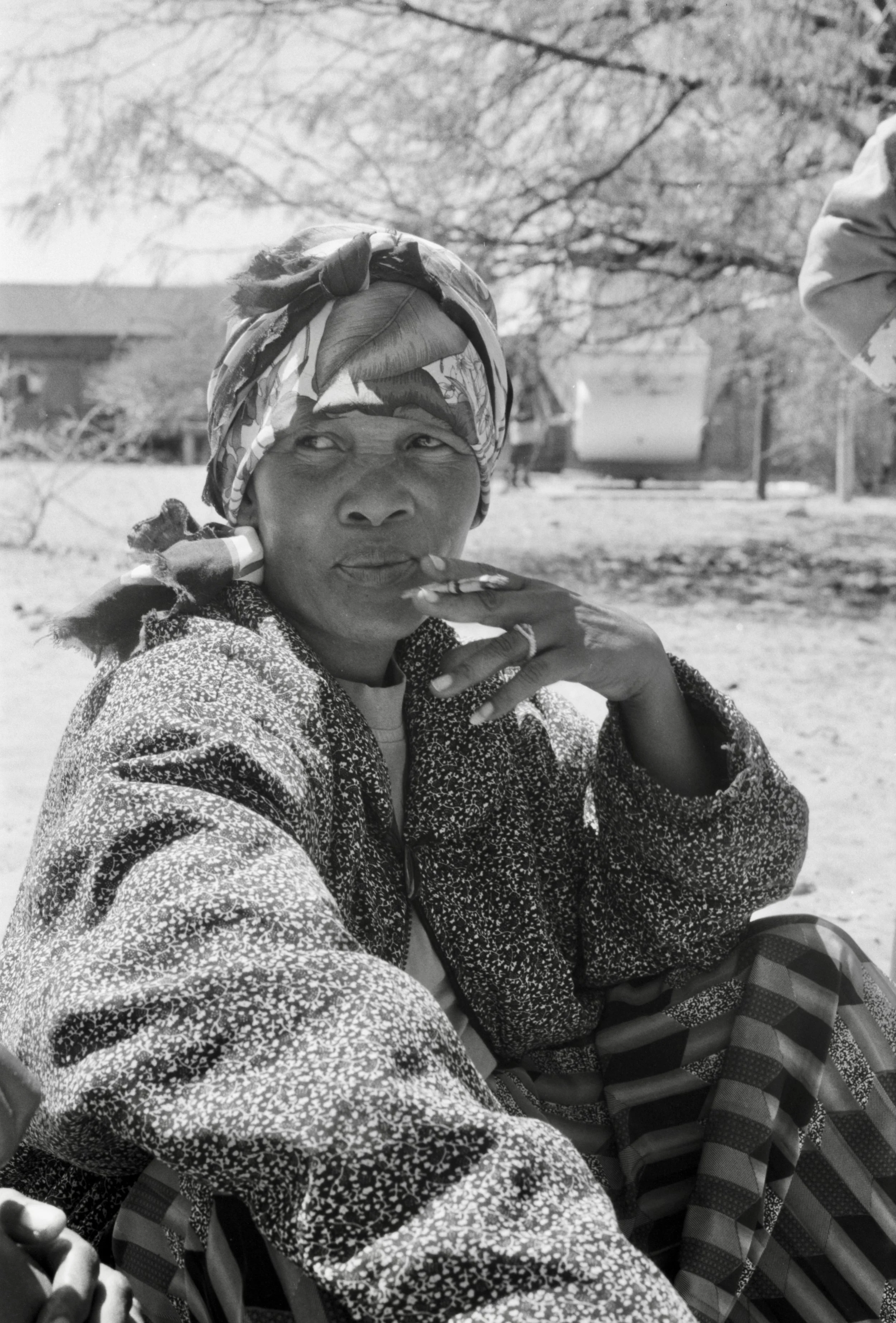 elderly smoking lady Botswana