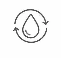 Ilustración de una gota rodeada por flechas que representa la optimización de procesos y la gestión de reclamaciones médicas para tratamientos renales y de diálisis en el sistema de salud de Estados Unidos.