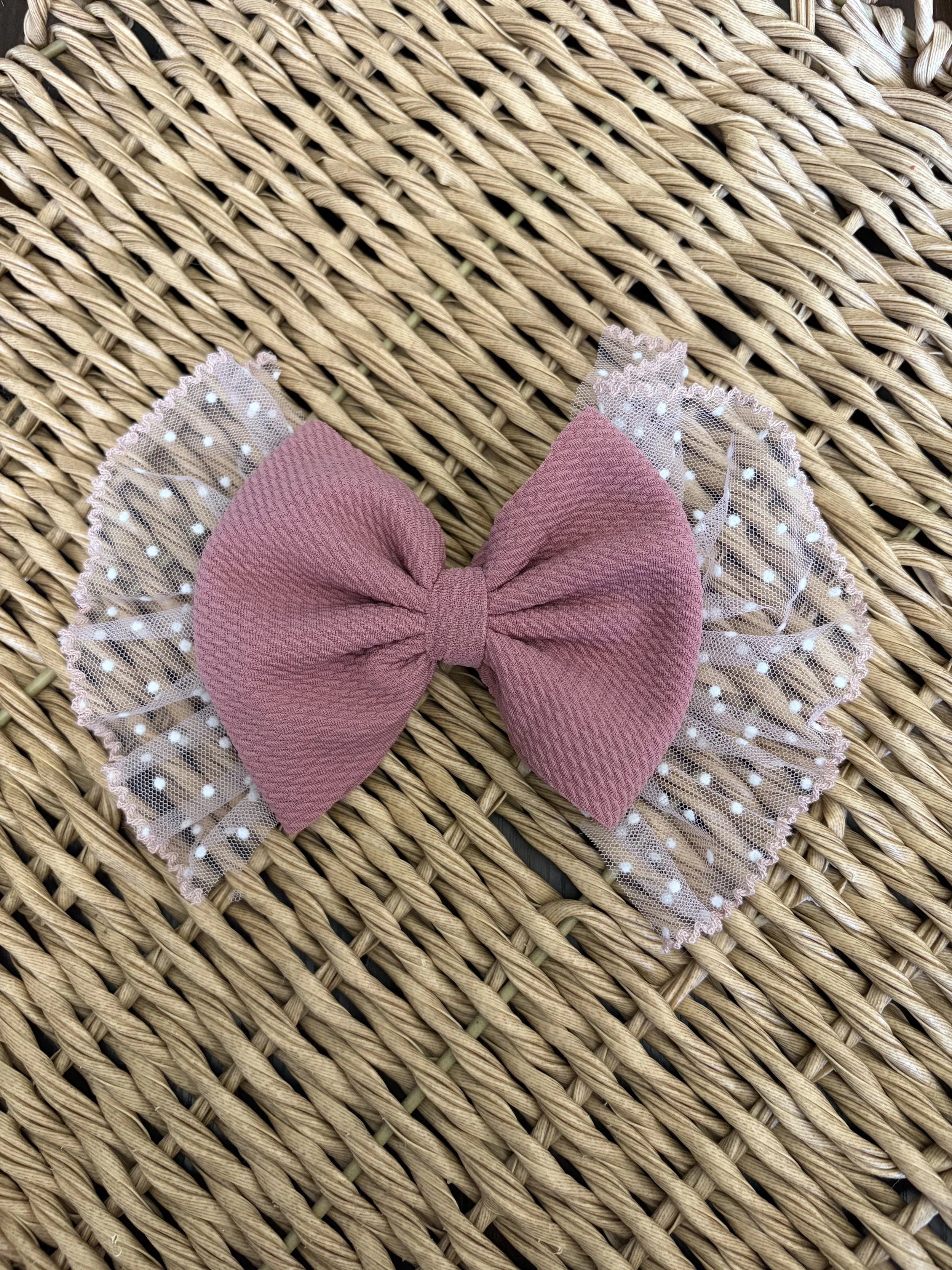 Rosy Mauve with Pink Lace Classic