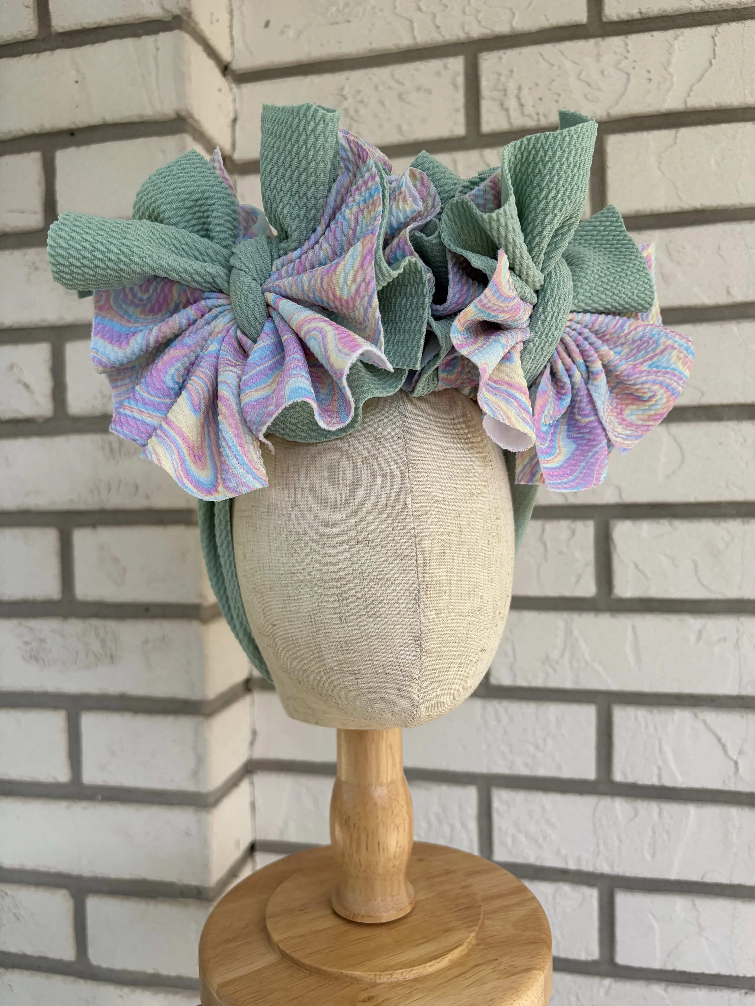 Retro Shredded Piggie Head Wrap