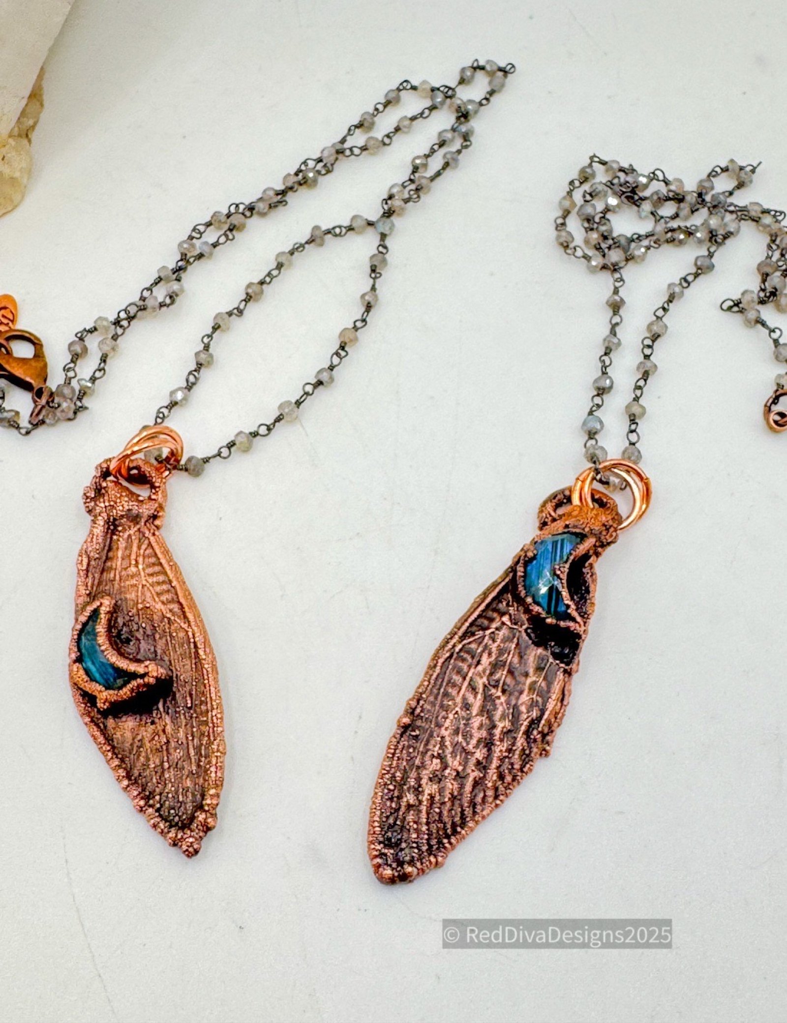 Louisiana Cicada wing Necklace