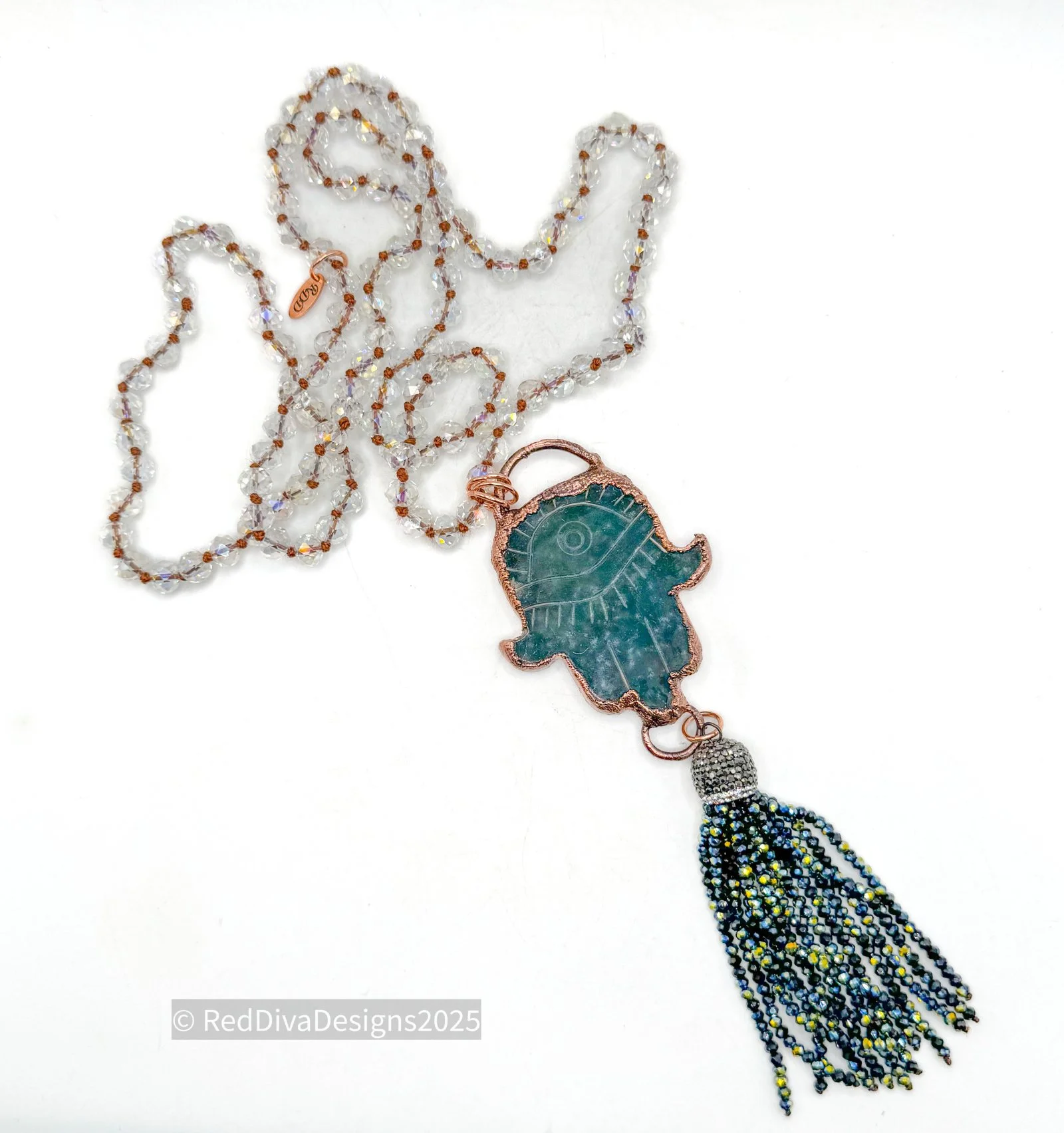 Ocean Jasper Hamas Necklace