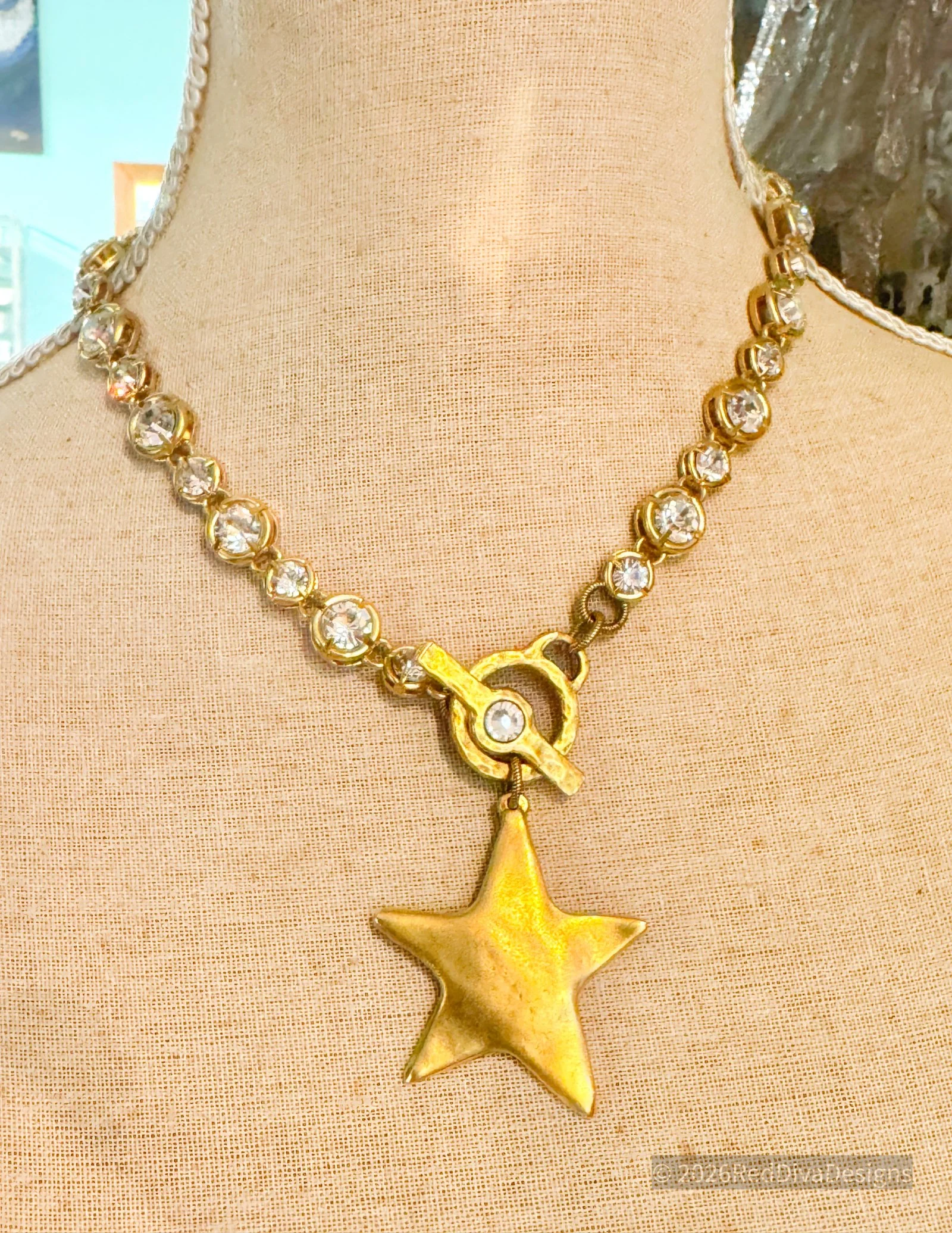 Stars Necklace Silver and Gold