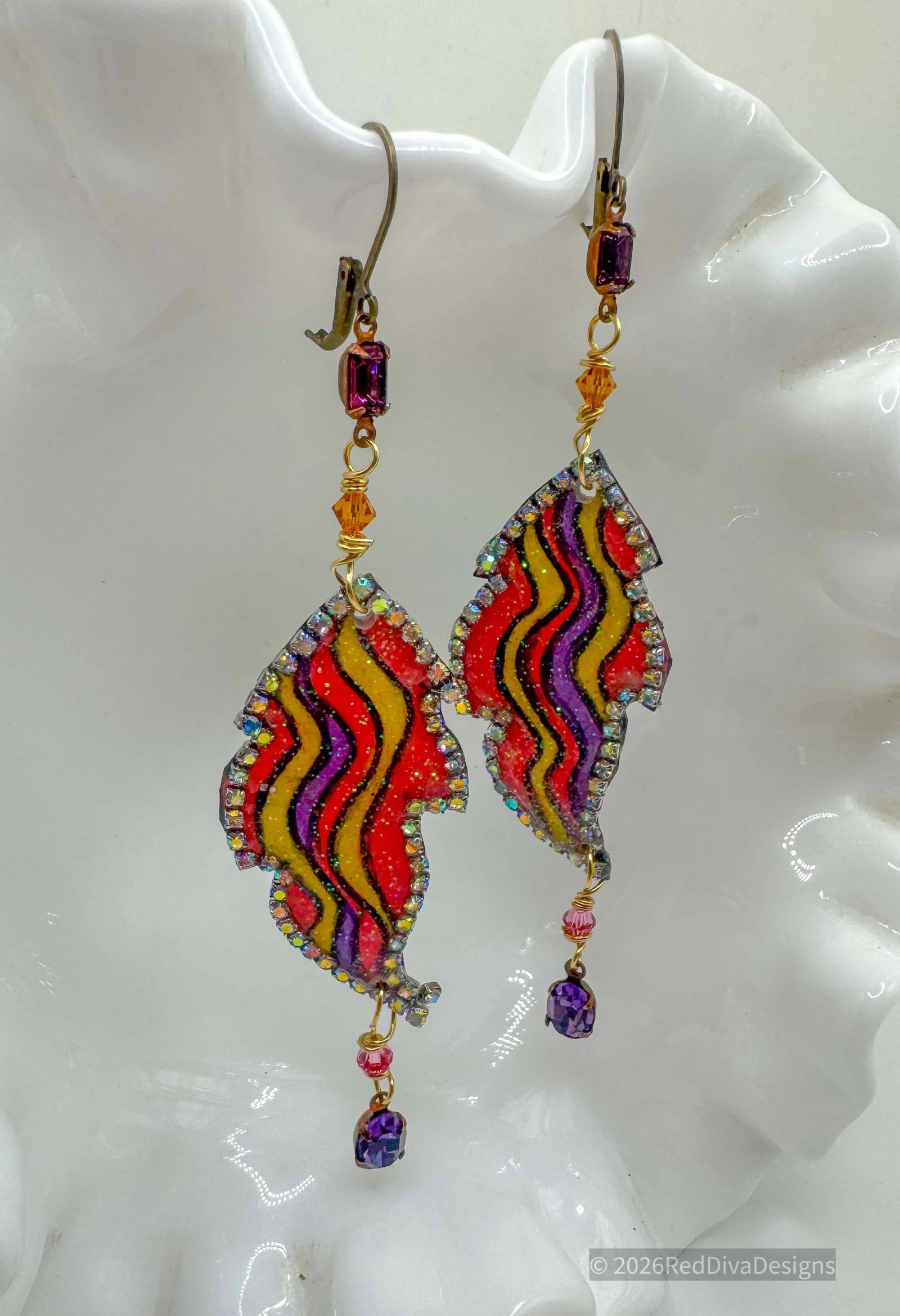 Artsy Flame Earrings
