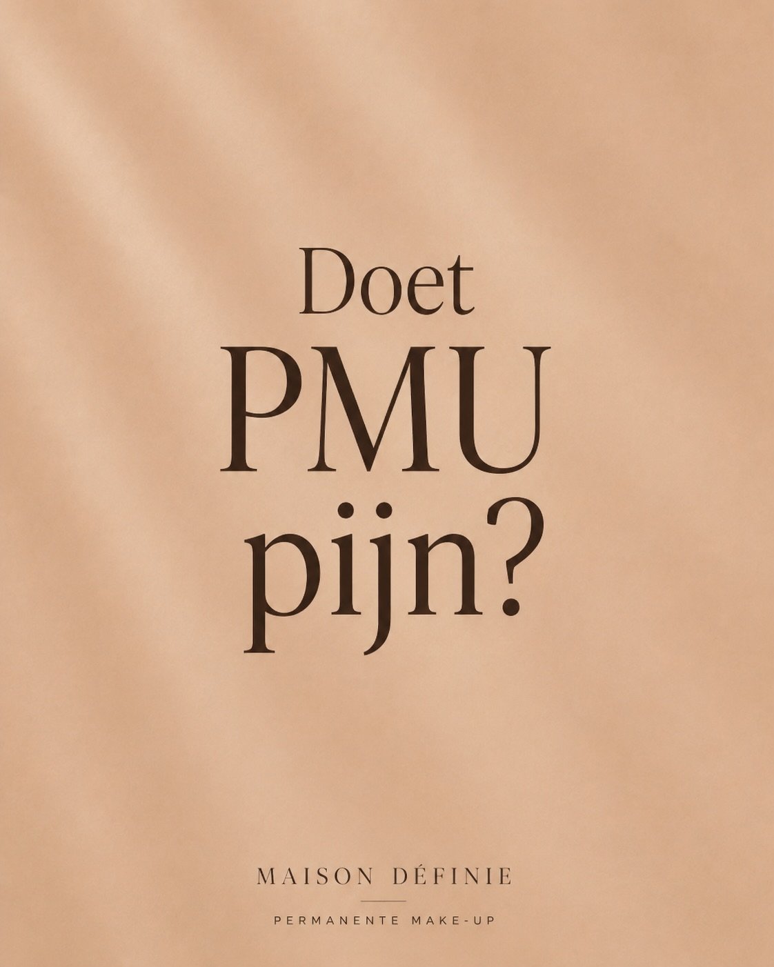 Misschien wel de meest gestelde vraag: doet Permanente Make-Up (PMU) pijn?

Het voelt voor iedereen anders, maar de meeste klanten ervaren het als goed te verdragen. 😊

Heb jij deze vraag ook altijd gehad?

Laat het me weten in de reacties of stuur 