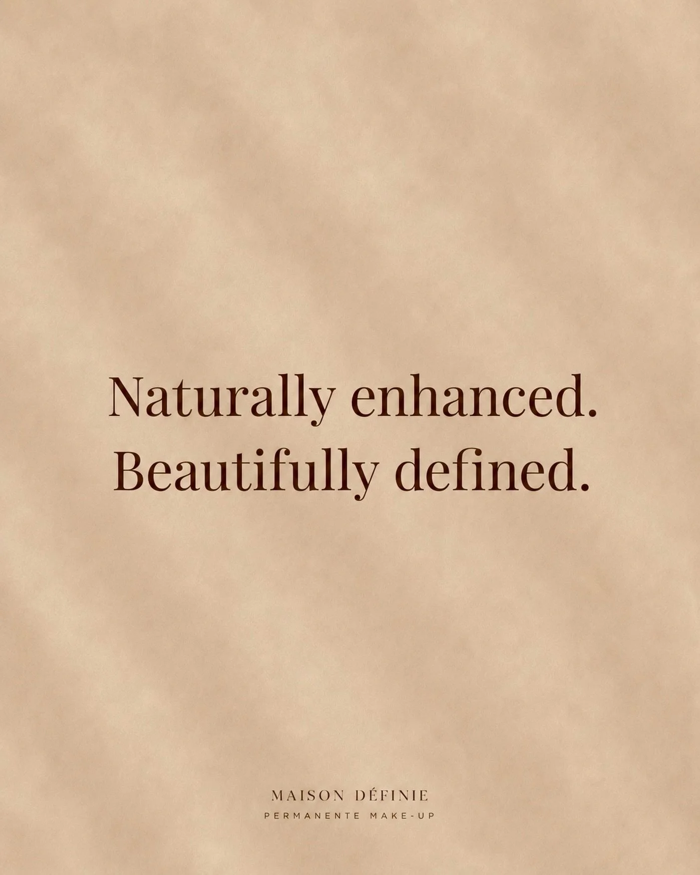 Naturally enhanced, beautifully defined. 🤎

Dat is waar Maison D&eacute;finie voor staat.

Geen standaard. Geen one size fits all.
Wel zachte, natuurlijke PMU die jouw eigen features versterkt &mdash; zonder te veranderen wat al mooi is.

Subtiel. V
