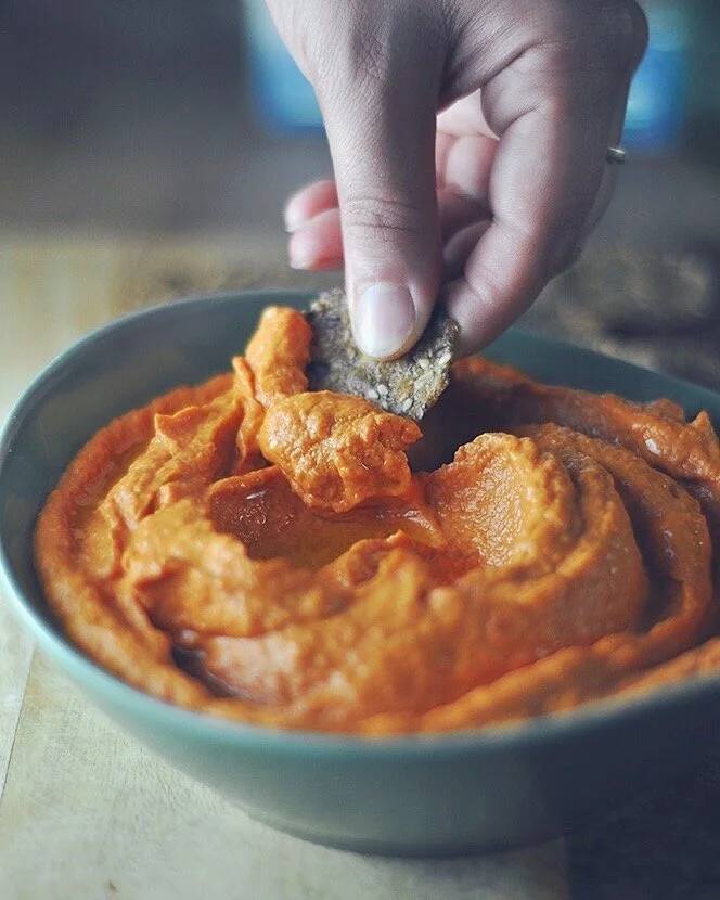 Sundried tomato and hearts of palm dip.