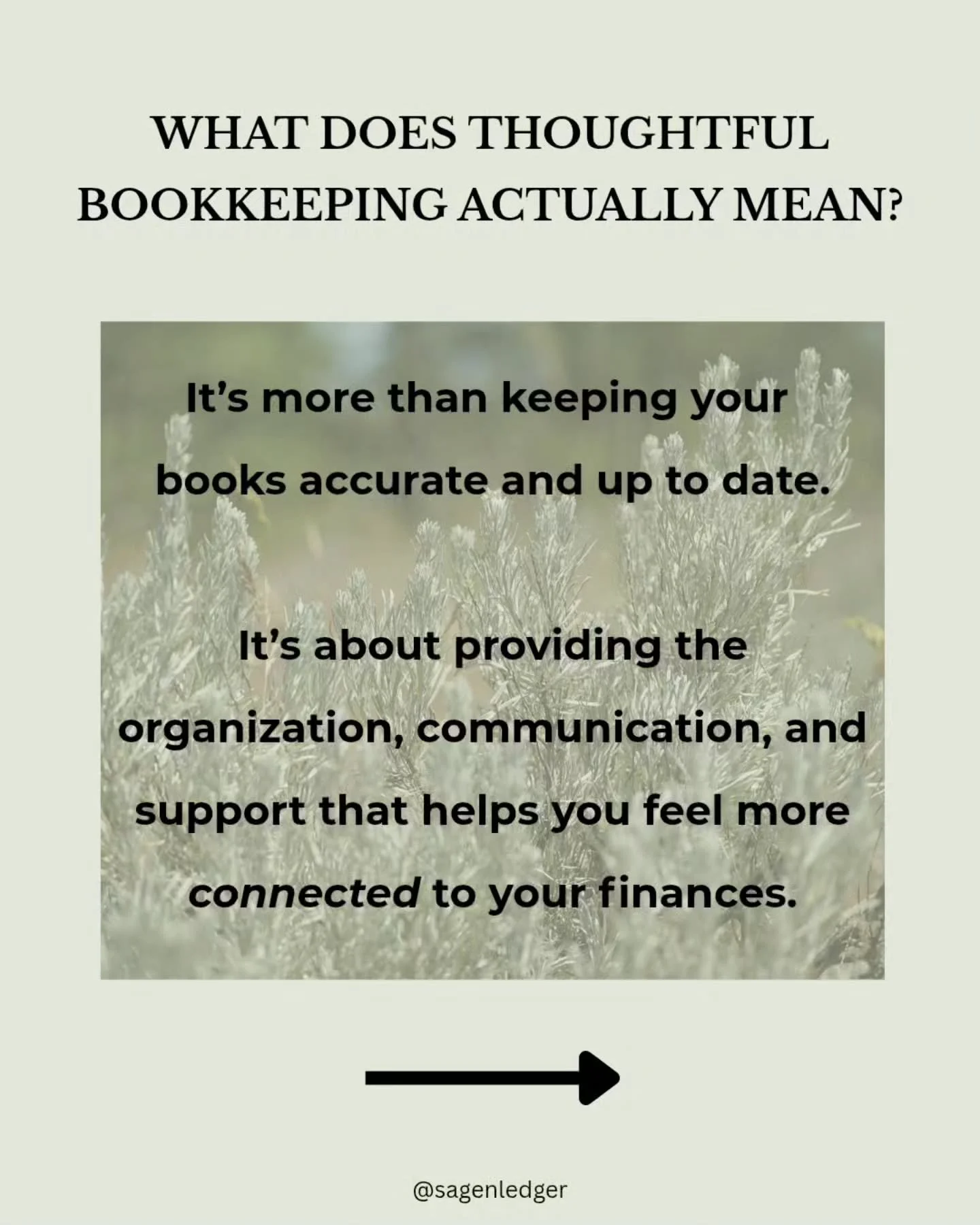When I say &ldquo;thoughtful bookkeeping,&rdquo; this is what I mean. 🌿

It starts with accurate, organized books. But it doesn't end there.

It means paying attention to the little details, communicating clearly, and taking the time to understand t