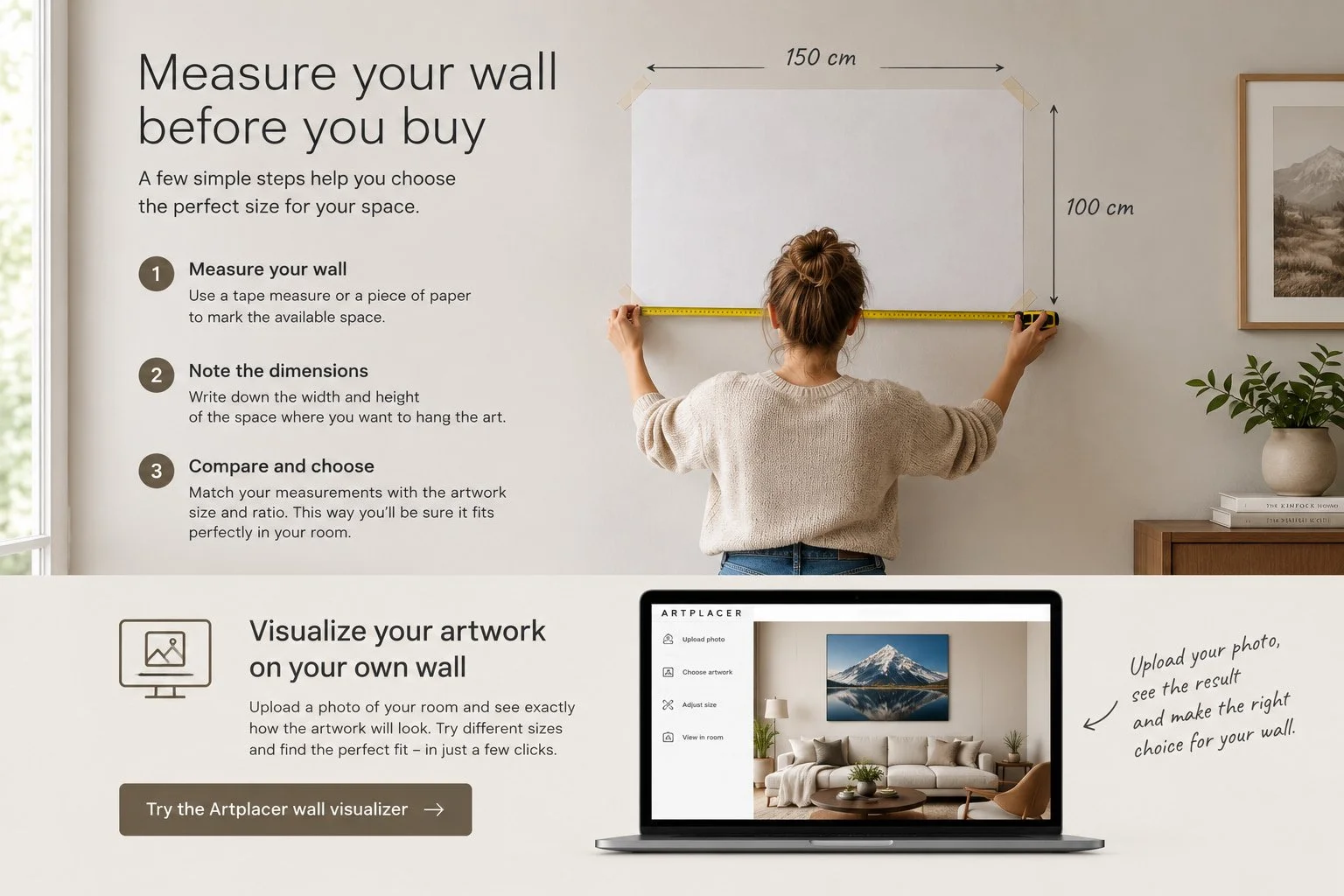 What size wall art fits your wall? The complete sizing guide