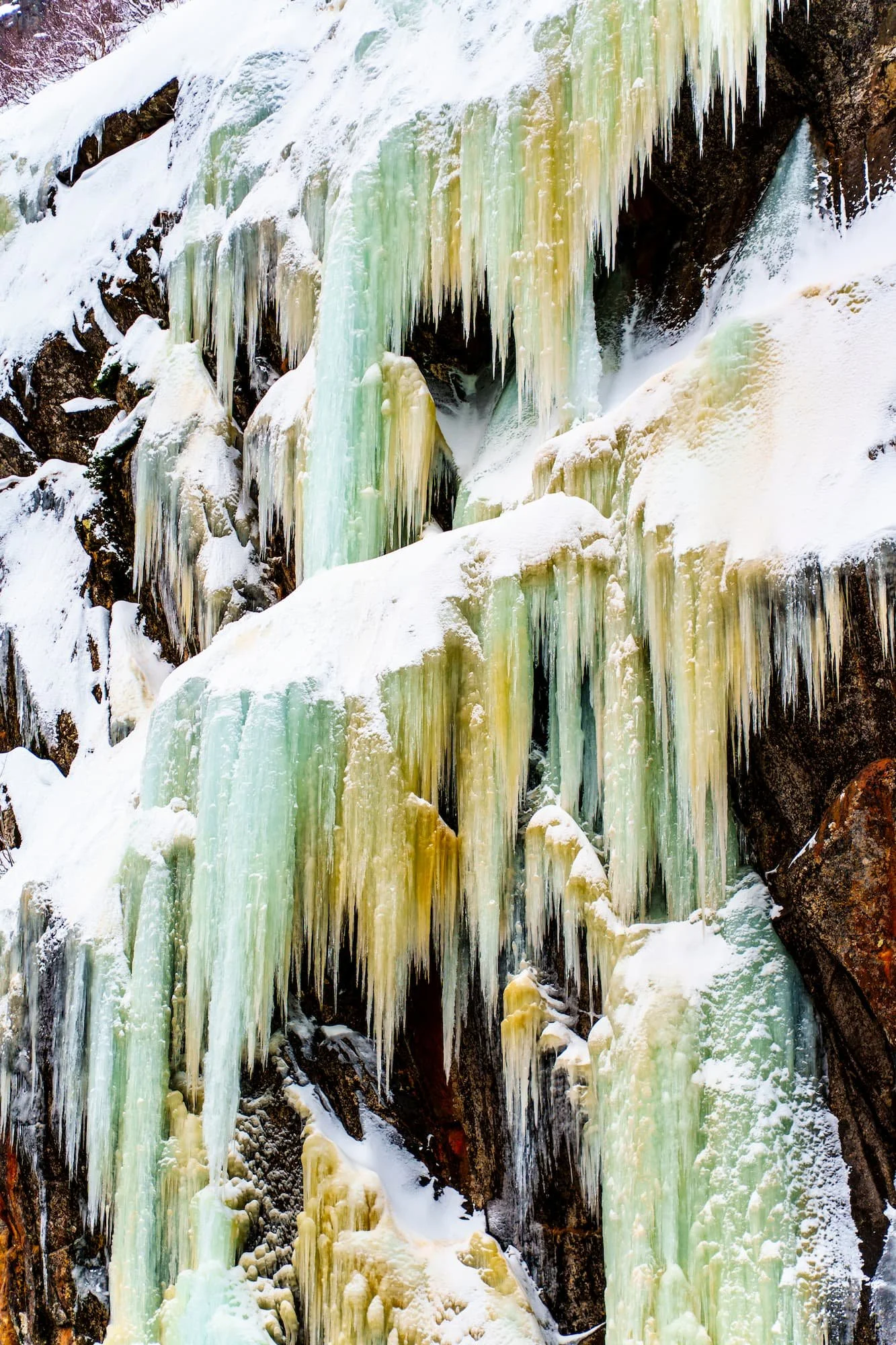 Frozen Waterfall, Trollfjord — Winter Landscape Print