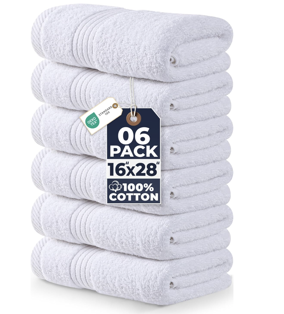 These hand towels are perfect for any home. Super soft and absorbent. 