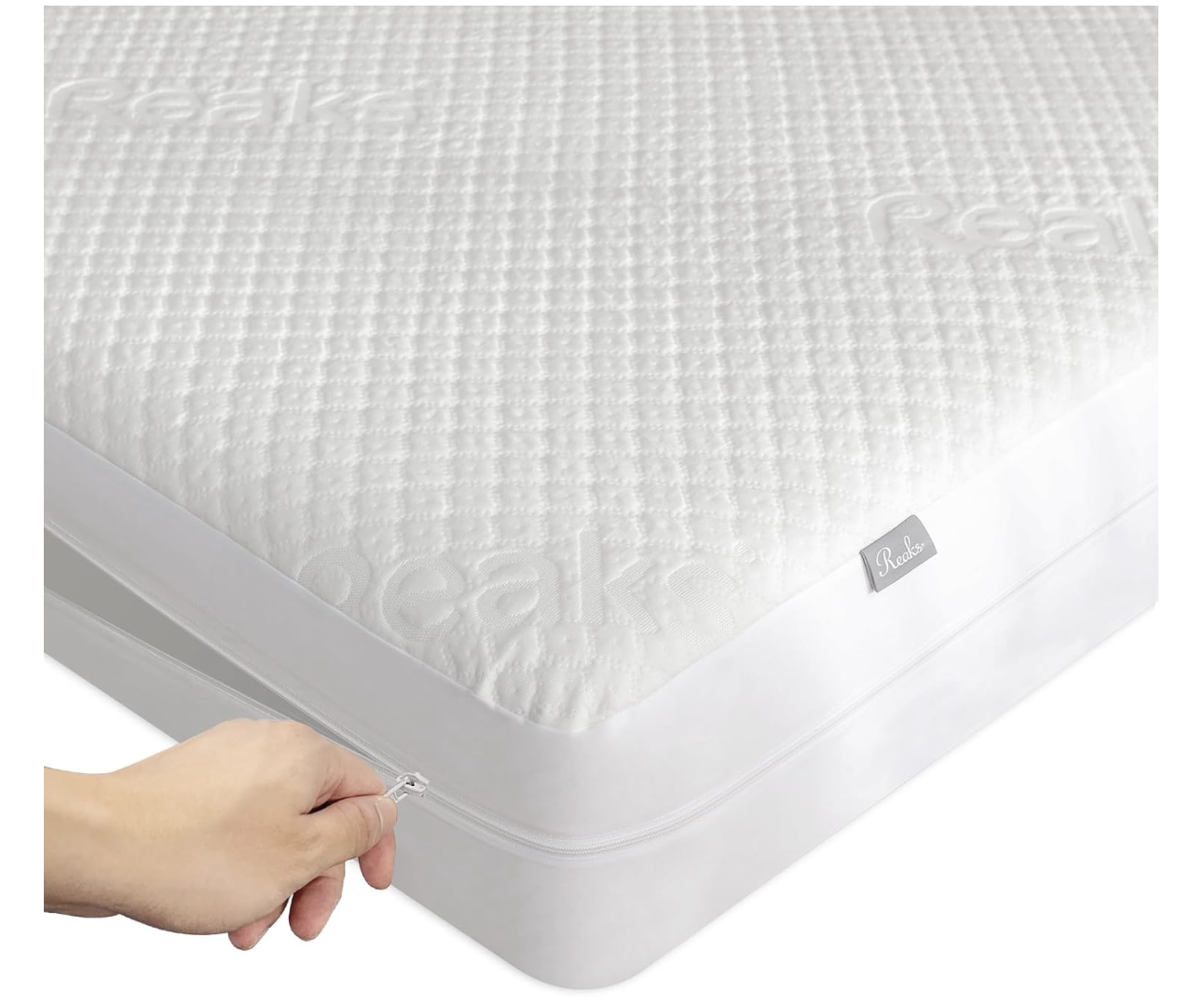 Our beds are protected by a waterproof, zippered mattress cover