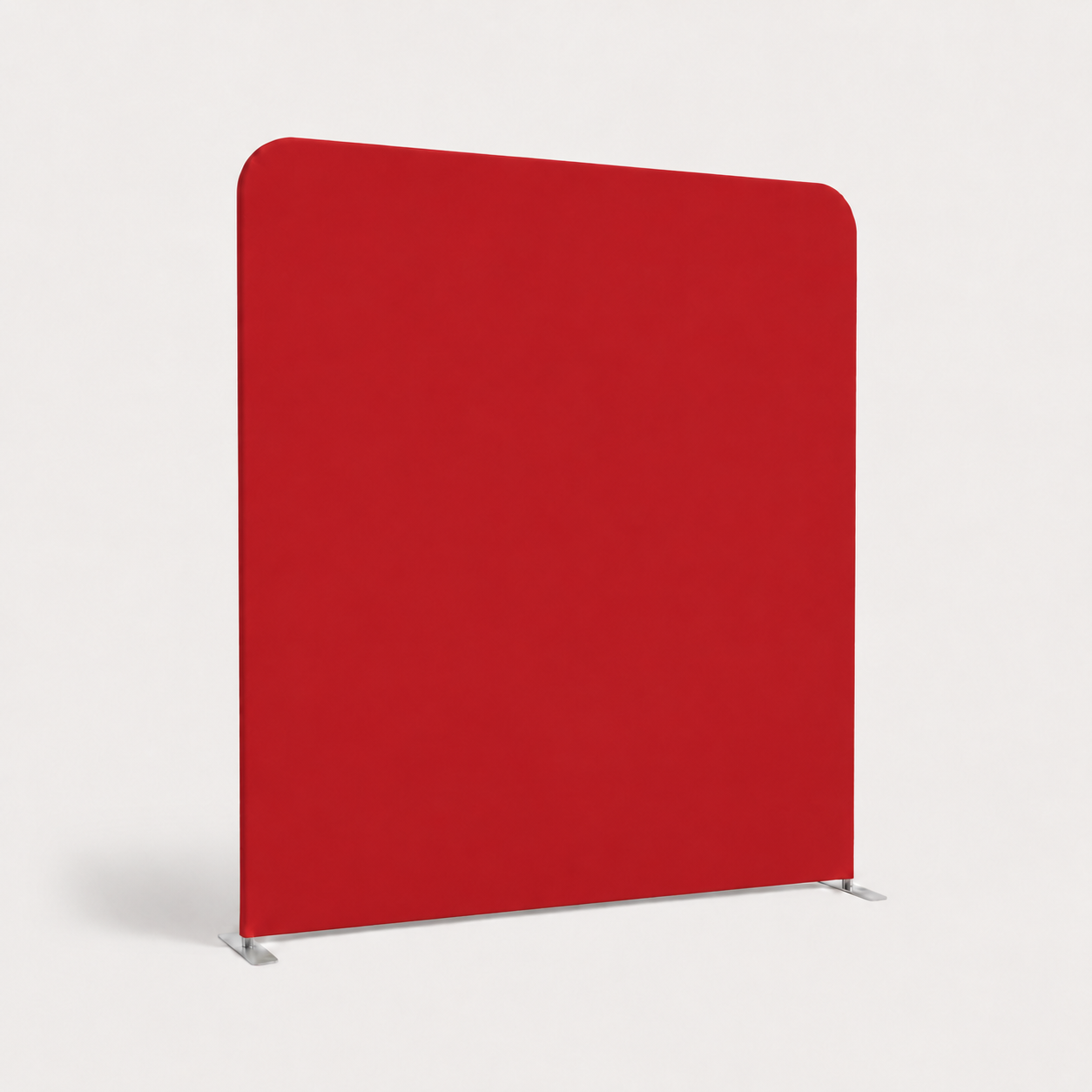 Red classic backdrop available for Reflections Photo Booth events