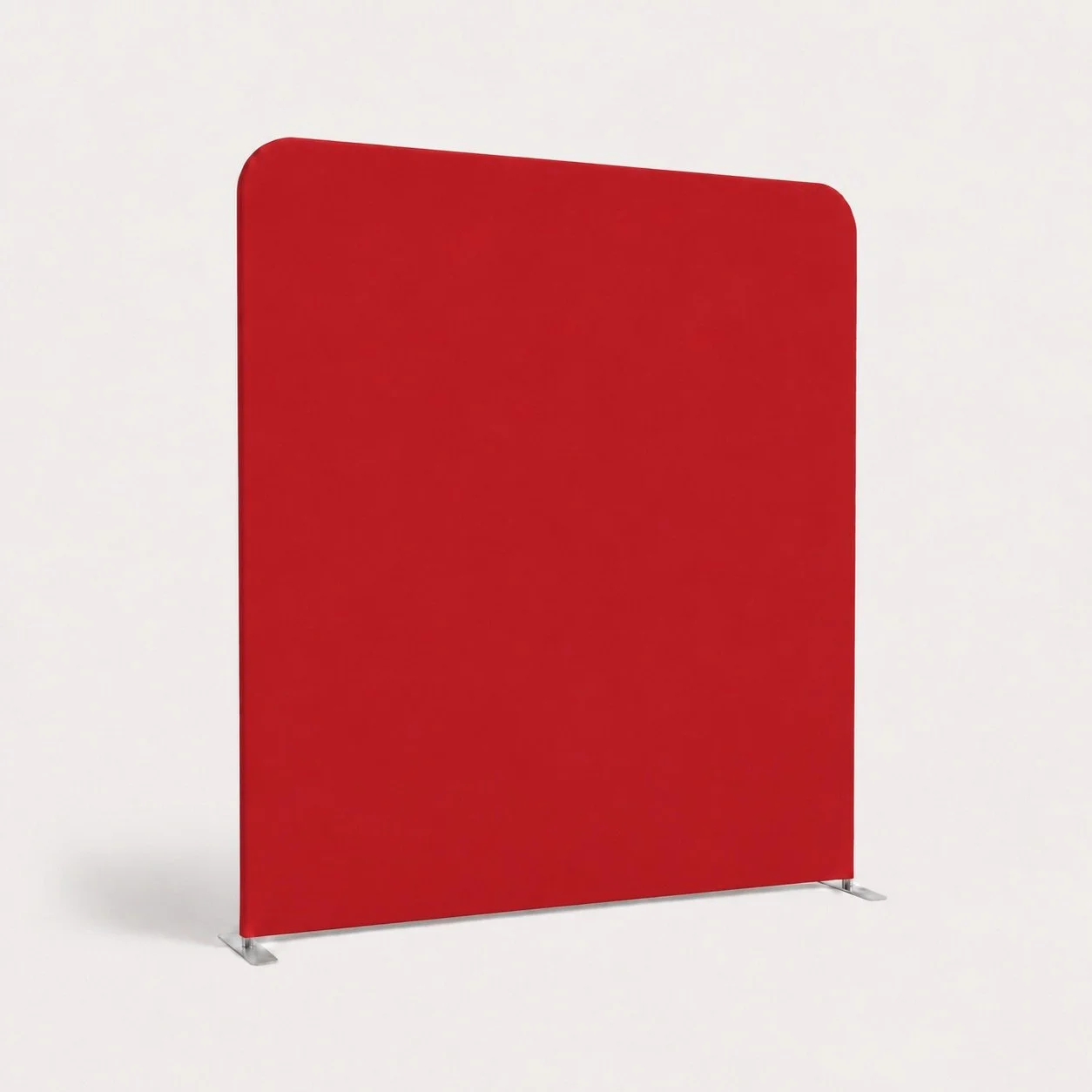 Red classic backdrop available for Reflections Photo Booth events